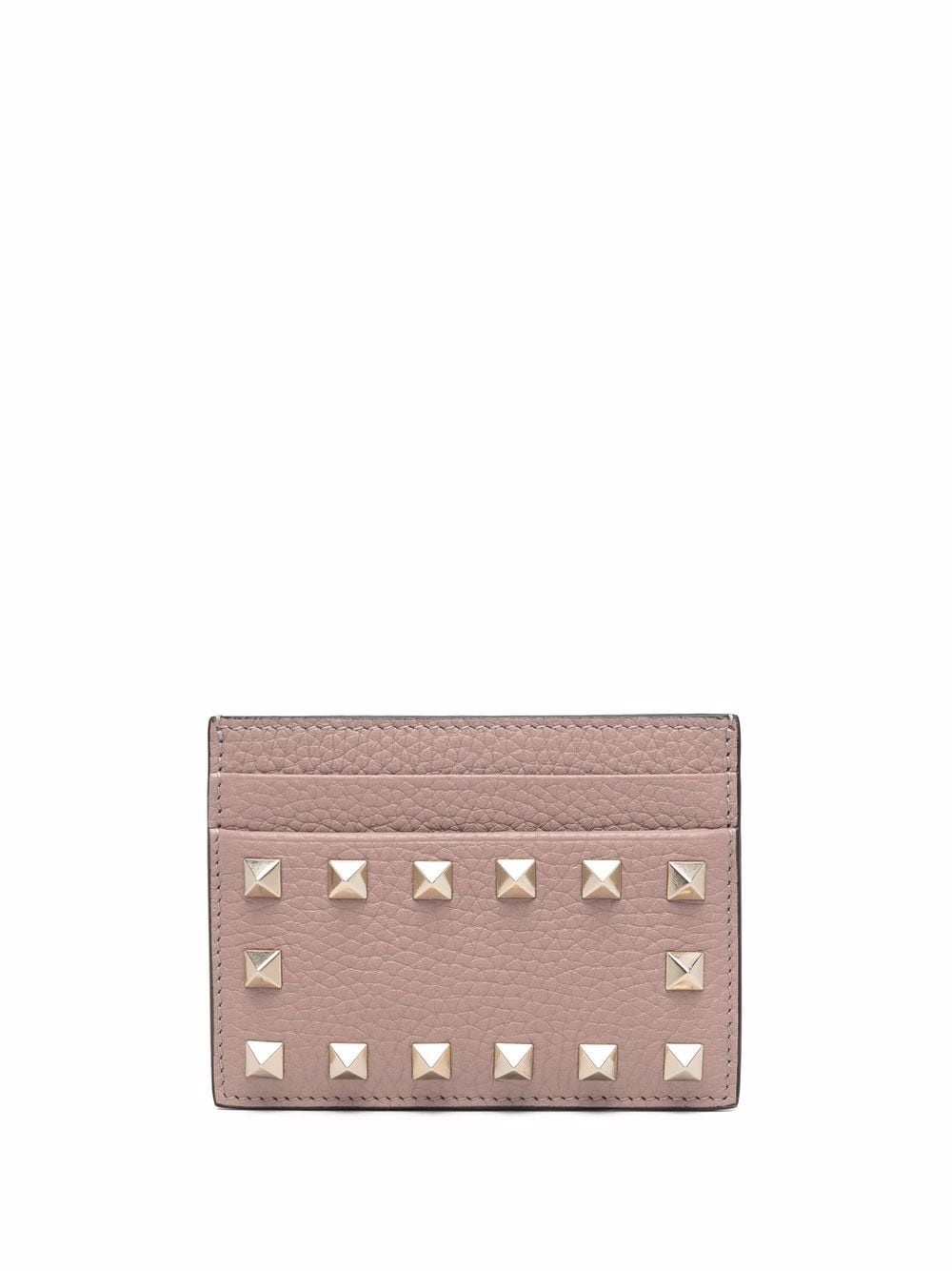 Rockstud leather cardholder - 1