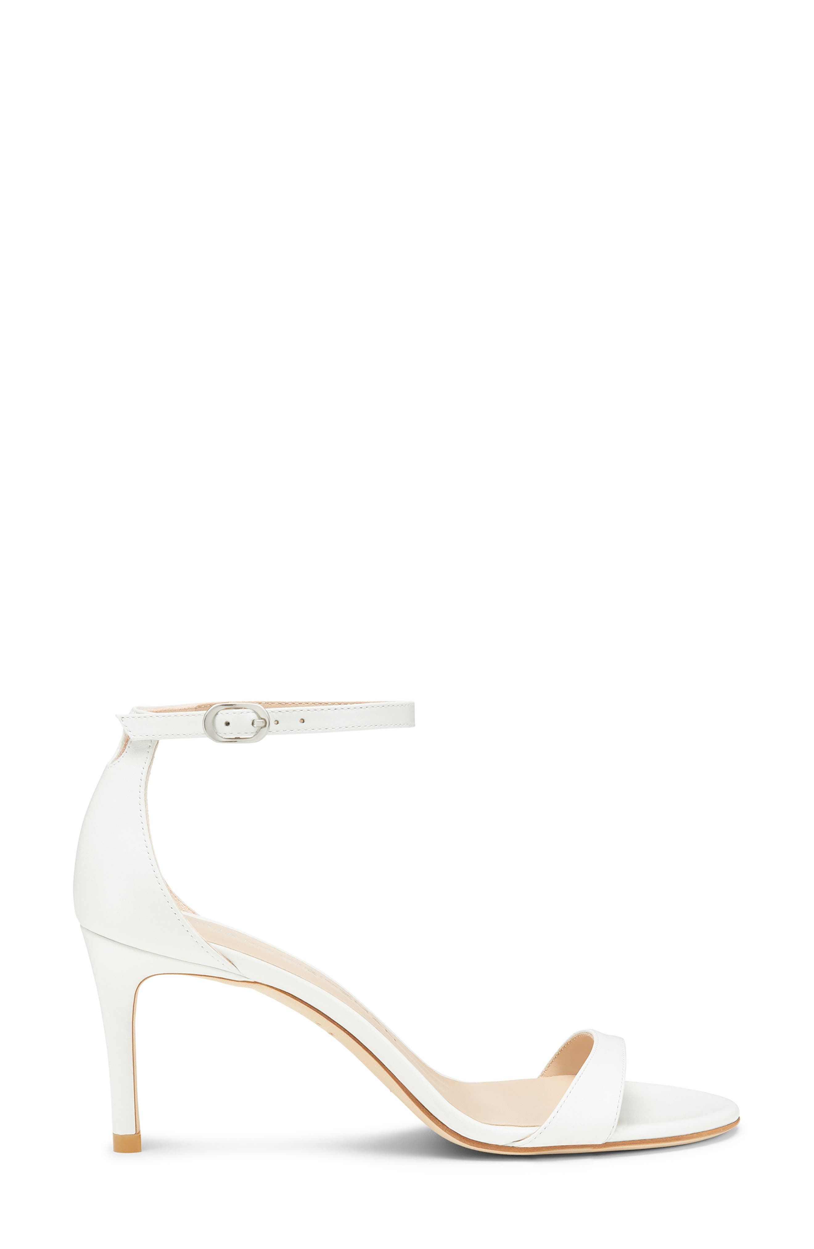 Stuart Weitzman Nudist II 75 Sandal in White at Nordstrom - 2