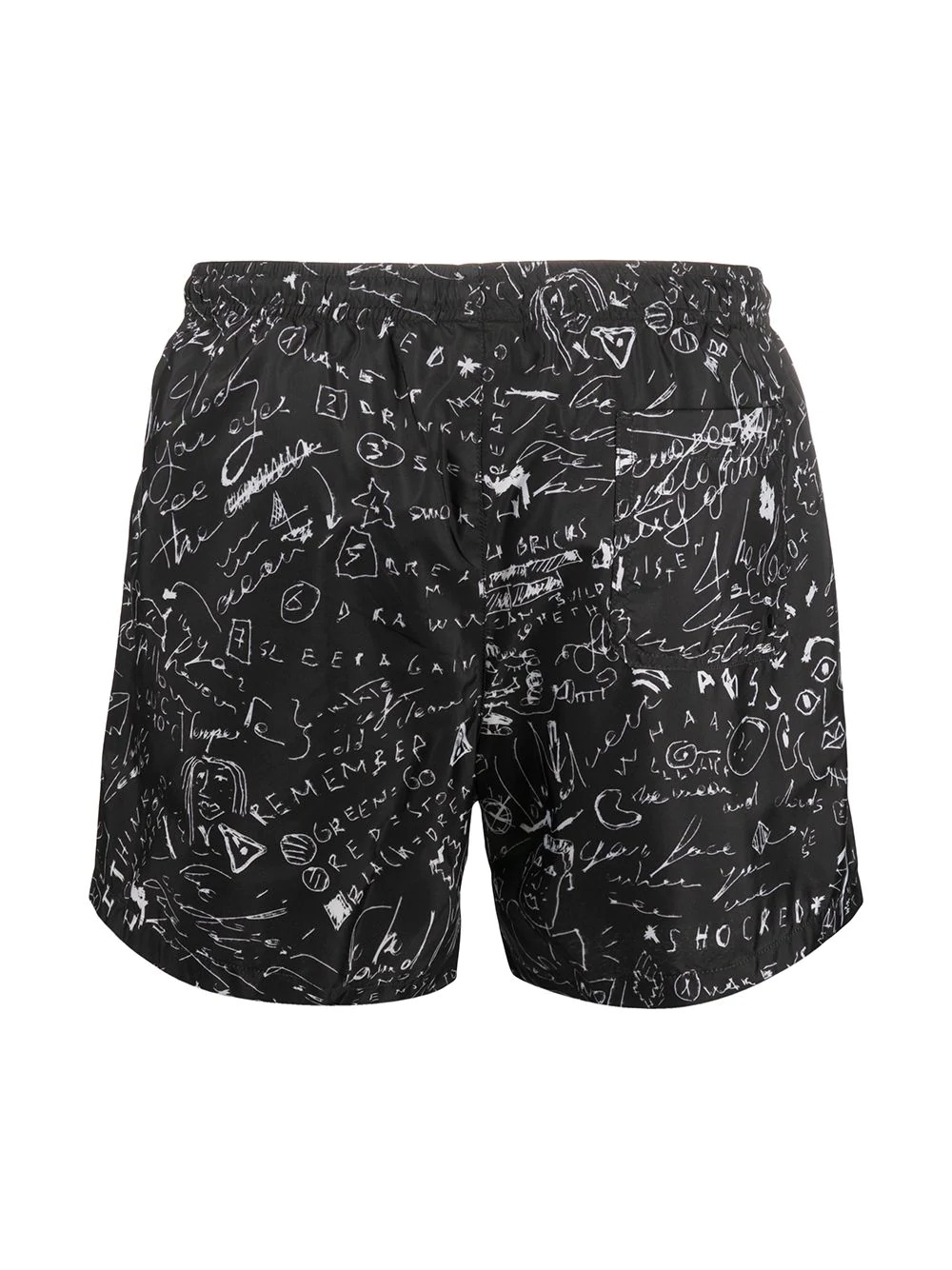 drawing print swim shorts - 2