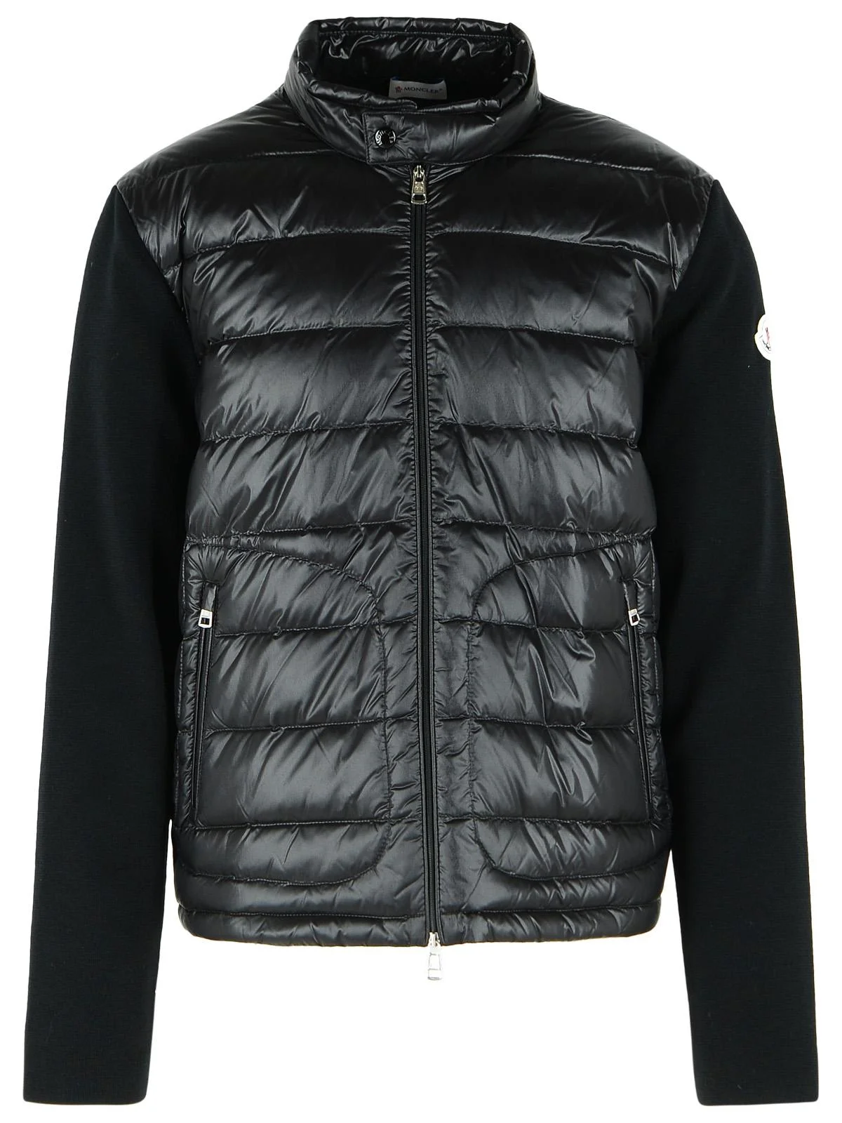 Moncler Padded Wool Cardigan With Black Zip Men - 1