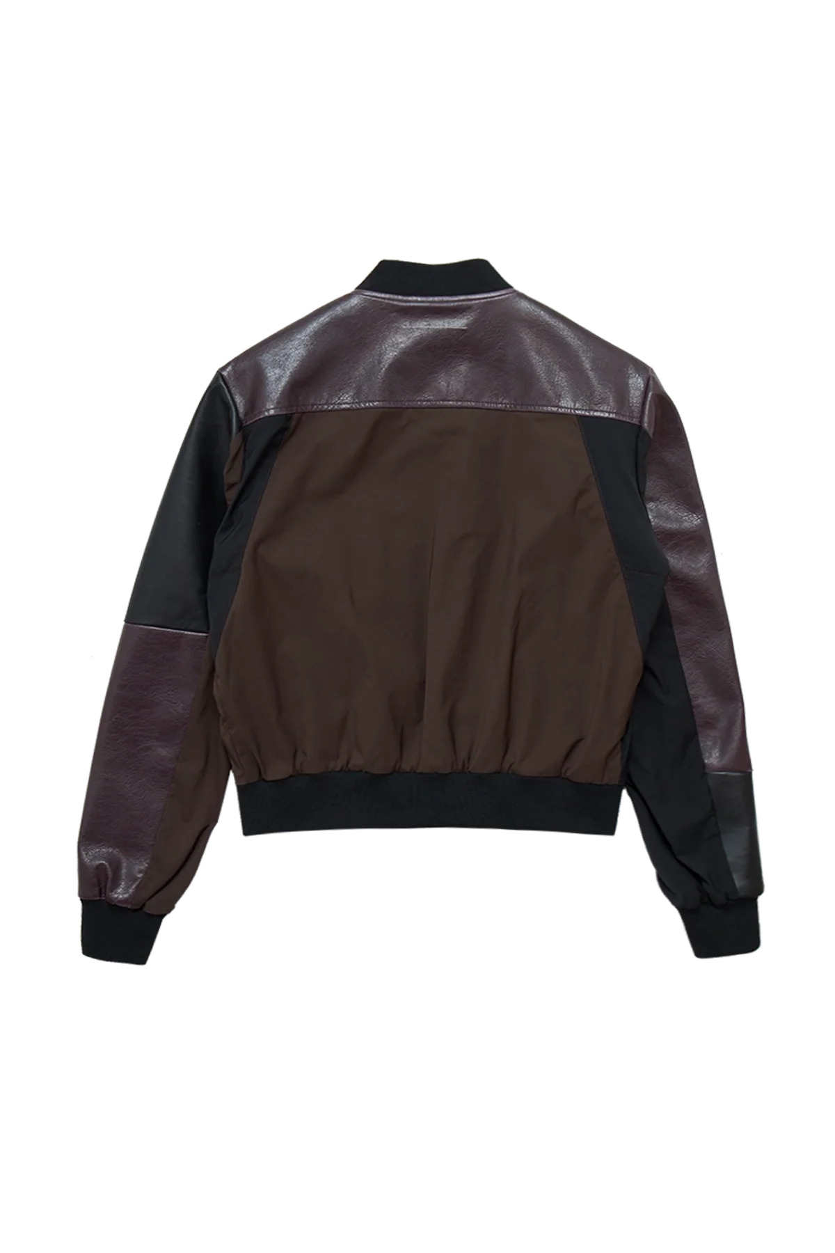 MM6 Maison Margiela Paneled Bomber Jacket Brown/Black/Burgundy - 2