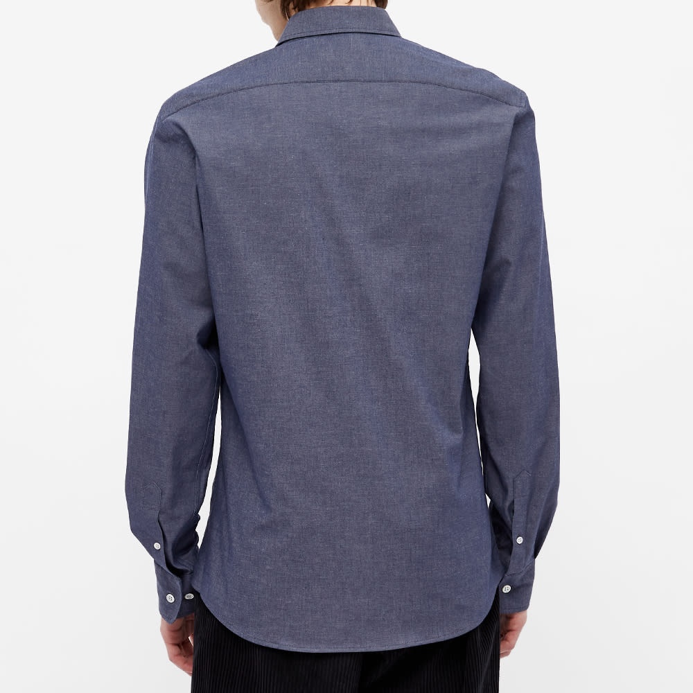 Maison Kitsuné Fox Head Embroidery Classic Shirt - 5