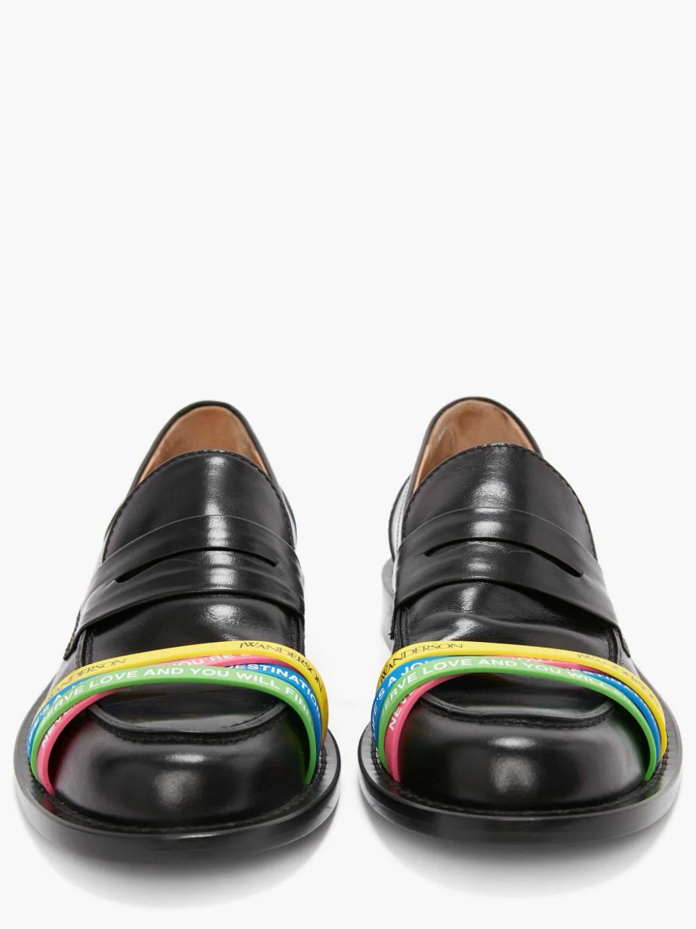 ELASTIC LEATHER LOAFERS - 4