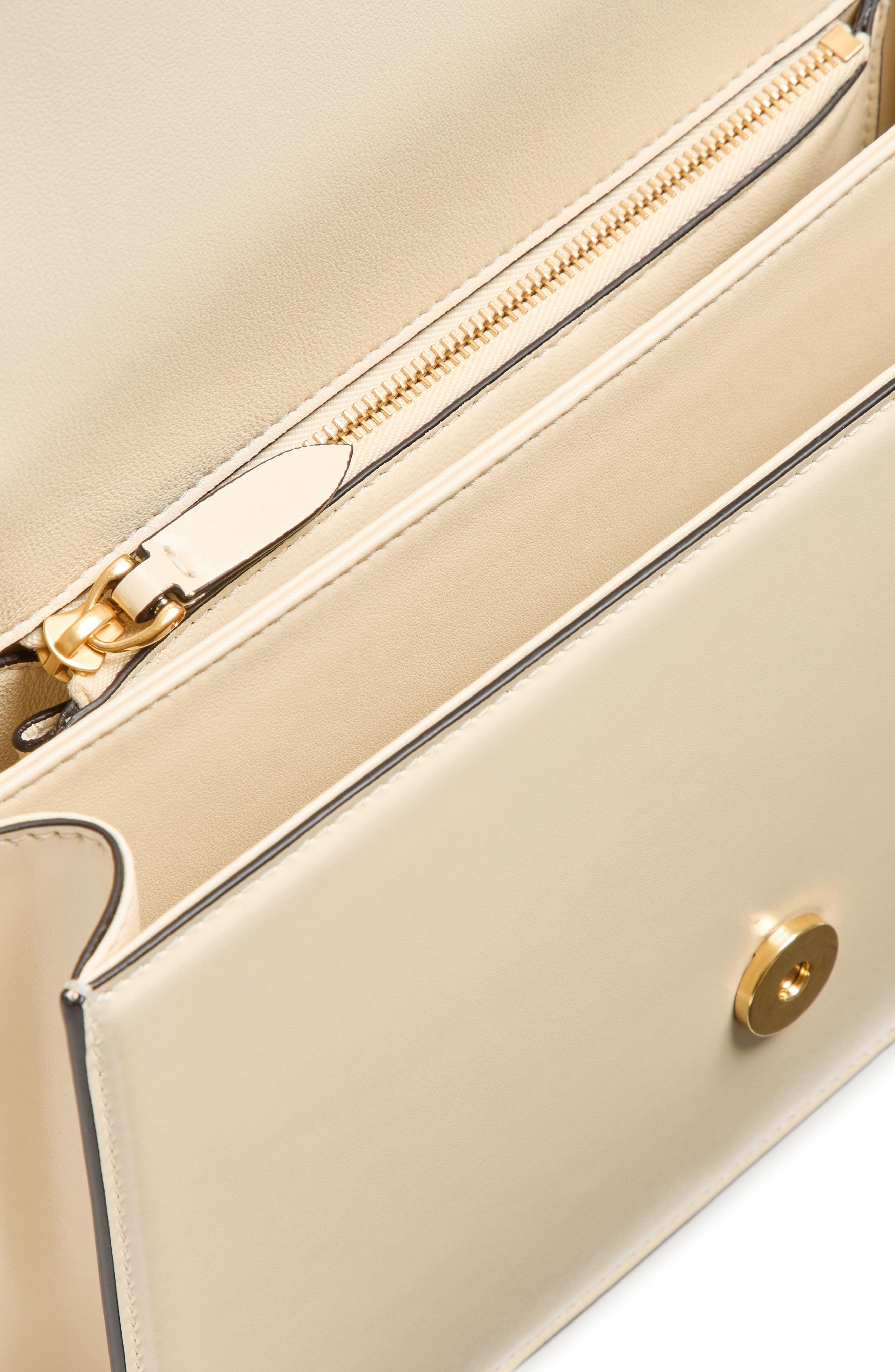 Valentino Garavani Vain VLOGO Leather Shoulder Bag in Butter at Nordstrom - 4