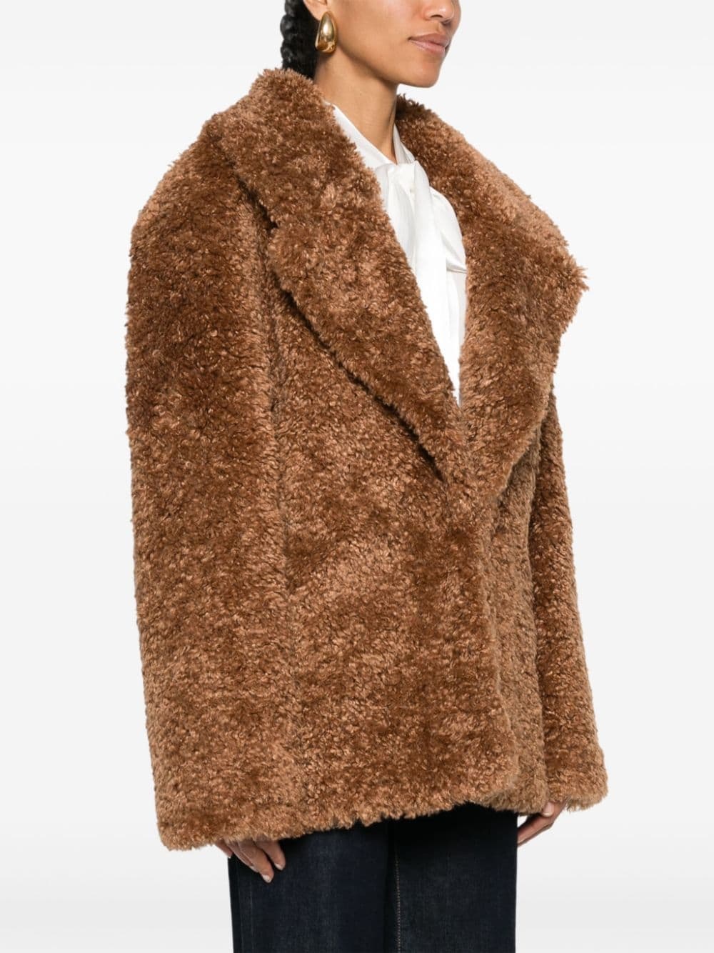 Fluffy faux-shearling jacket - 3