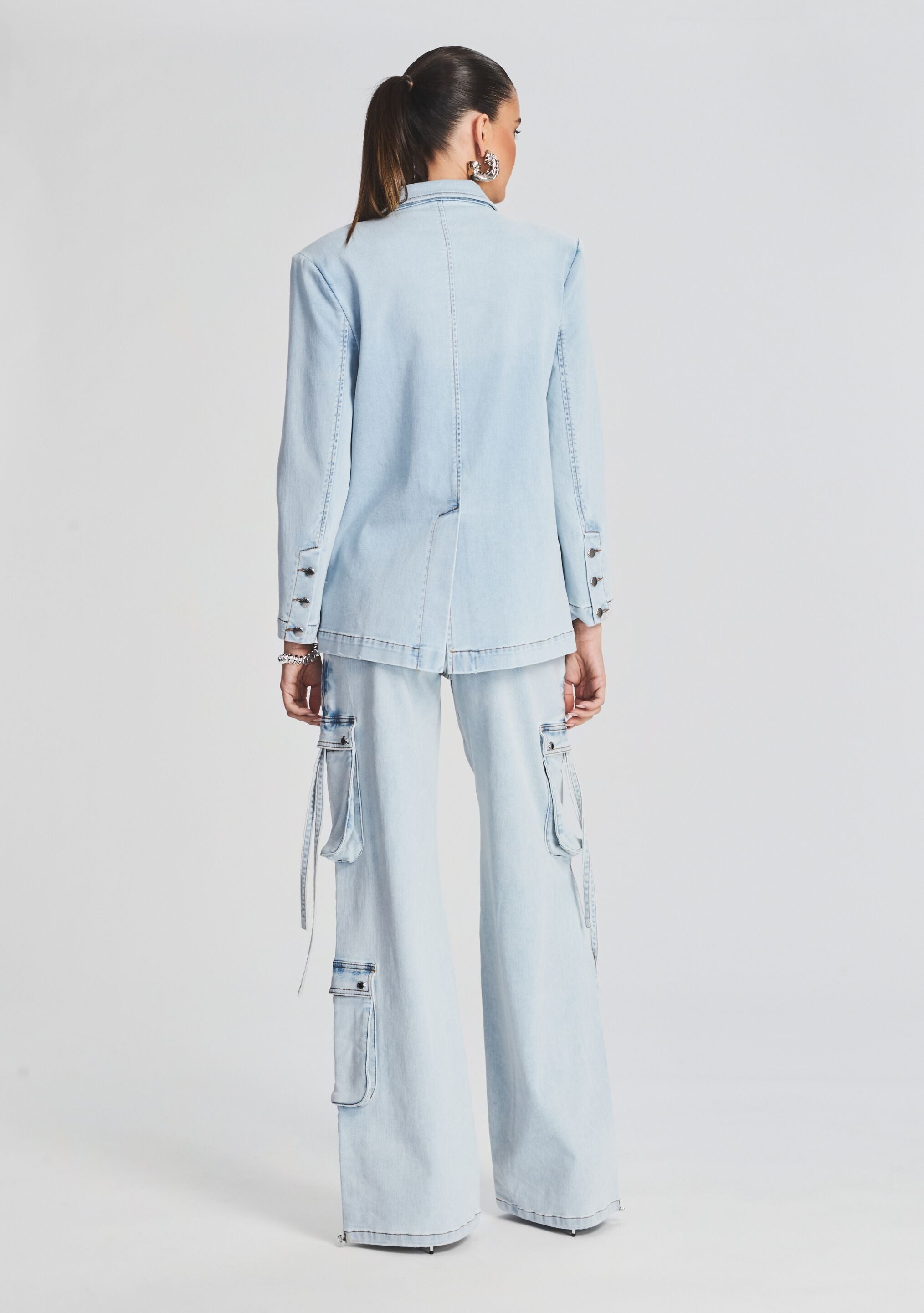 BECKETT DENIM BLAZER - 4