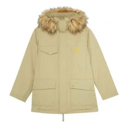 New Balance Fur Collar Warm Windproof Jacket 'Beige' AMJ23371-KH - 1