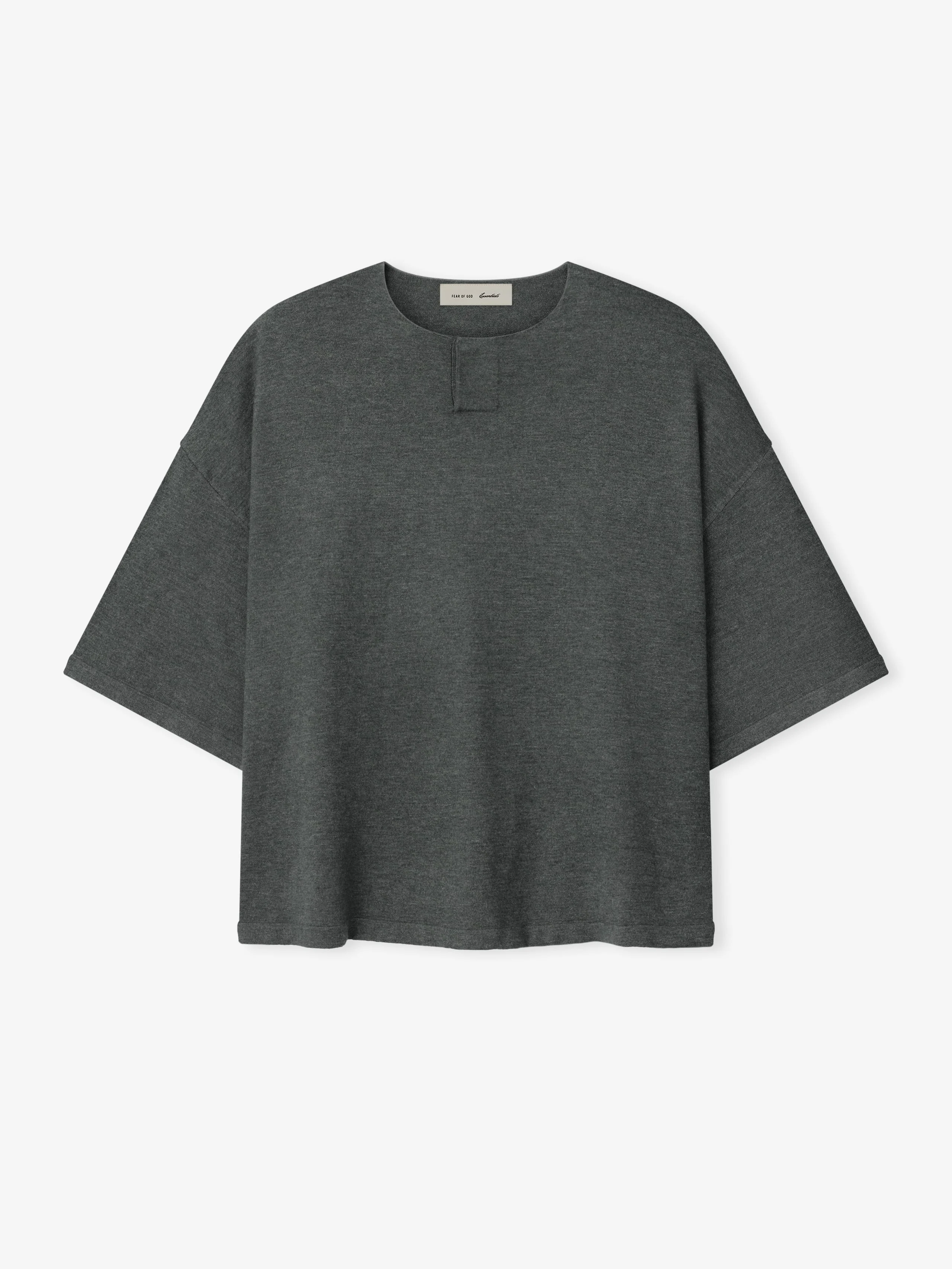 Soft Knit Short Sleeve Henley - 1