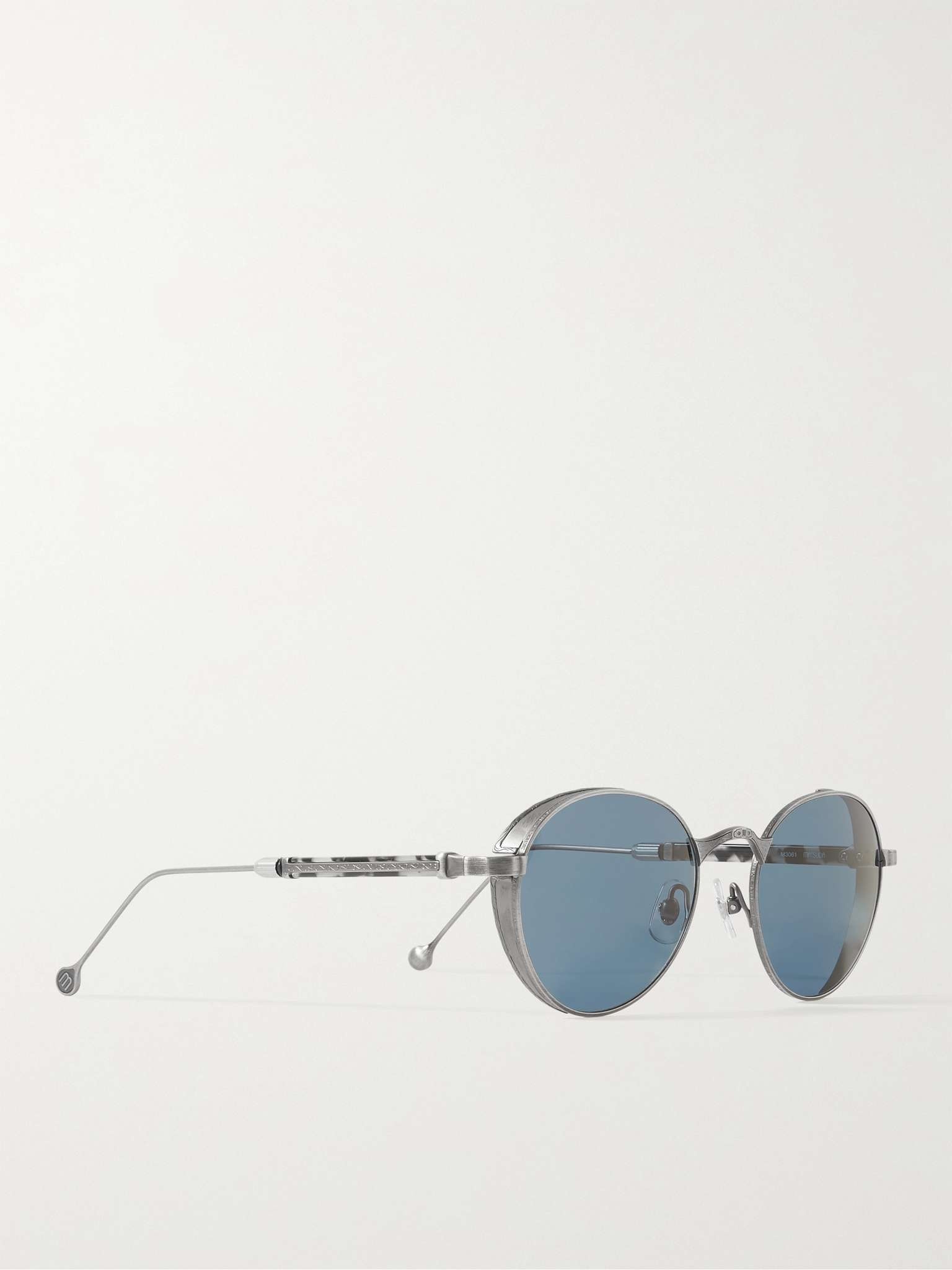 Convertible Round-Frame Silver-Tone Sunglasses - 5