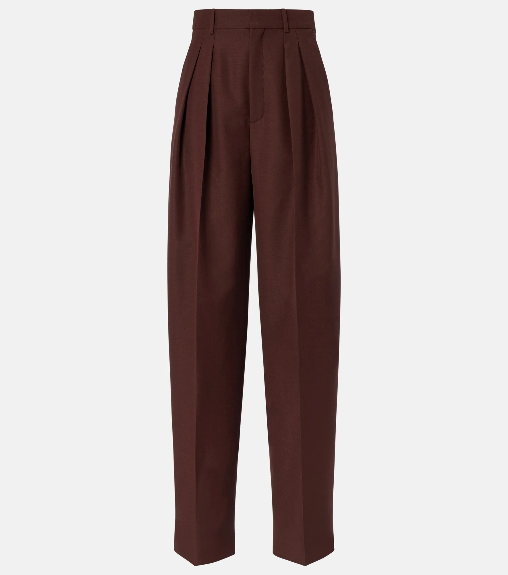 Wool and mohair wide-leg pants - 1