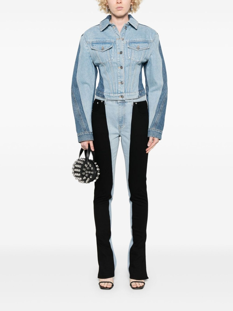 MUGLER two-tone skinny jeans outlook