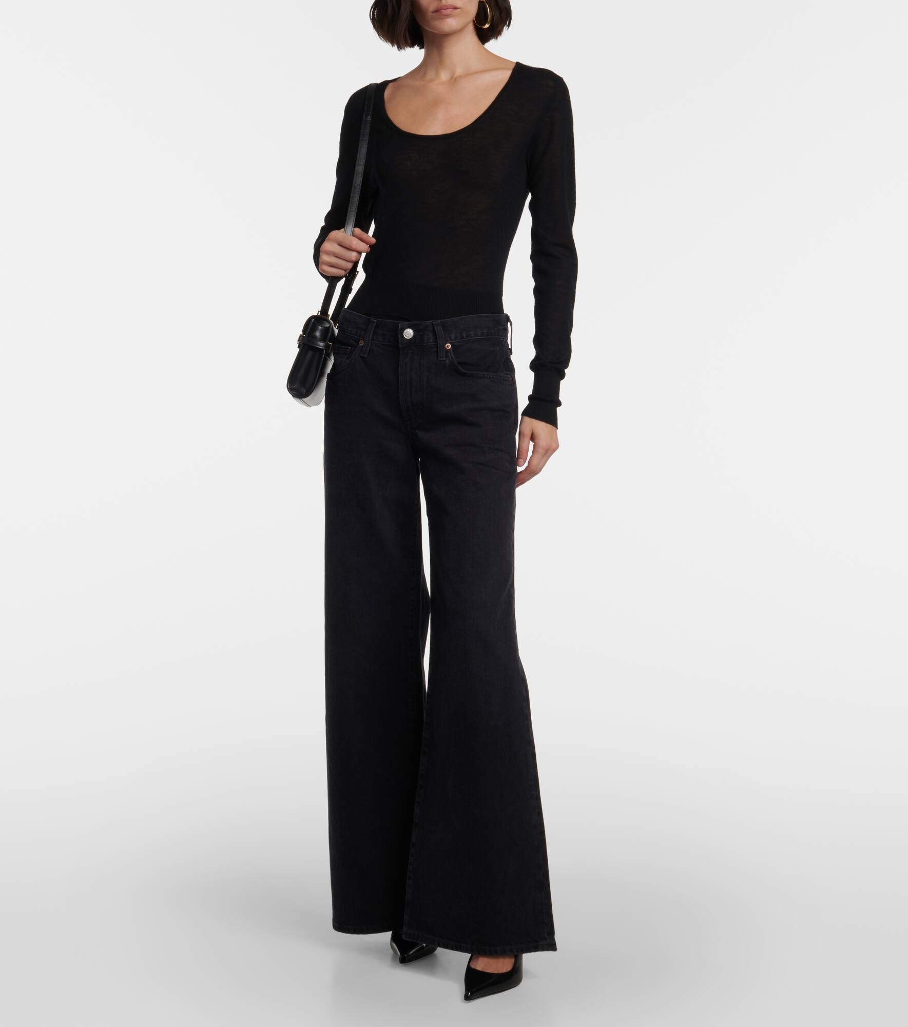 Clara low-rise wide-leg jeans - 7