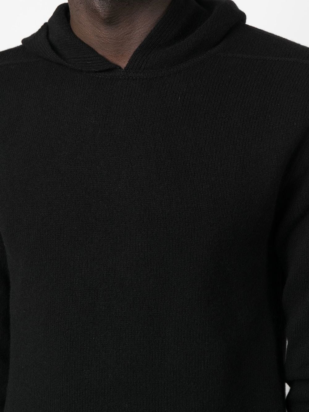 wool-cashmere hooded jumper - 5