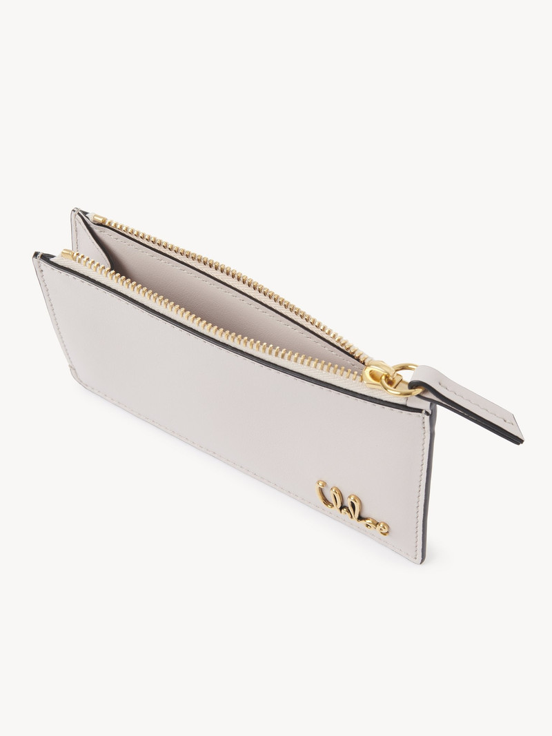 Chloé SMALL CHLOÉ ICONIC PURSE WITH CARD SLOTS IN GRAINED LEATHER outlook
