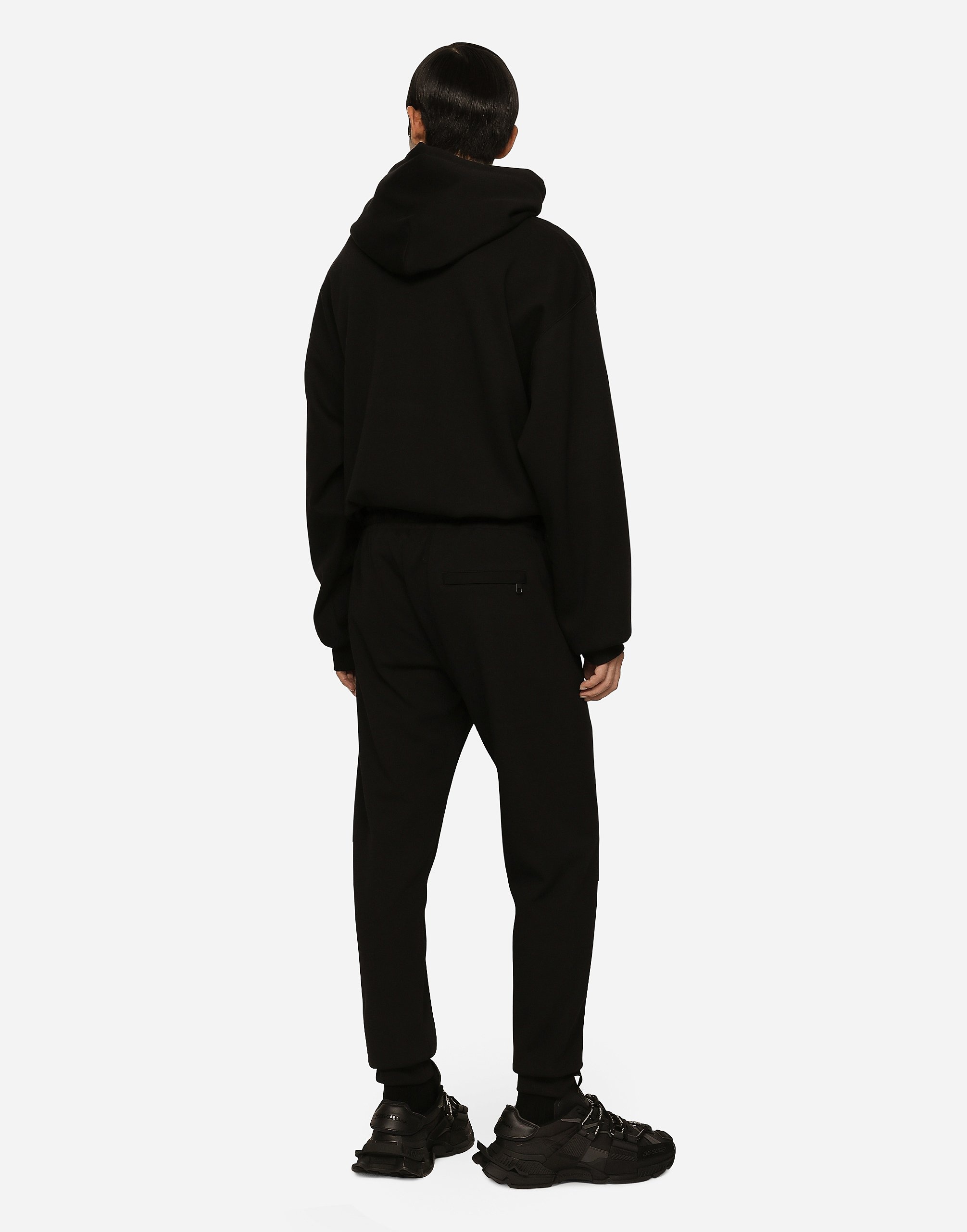Jersey jogging pants with embroidery - 3