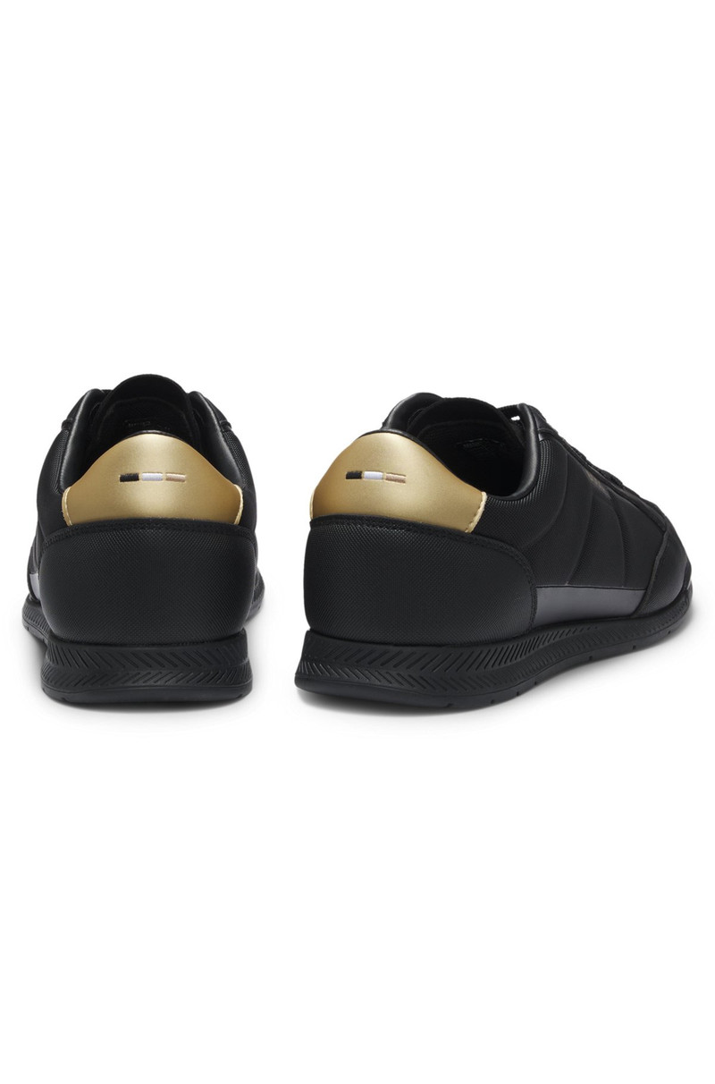BOSS MIXED-MATERIAL TRAINERS WITH CONTRAST BACK TAB outlook