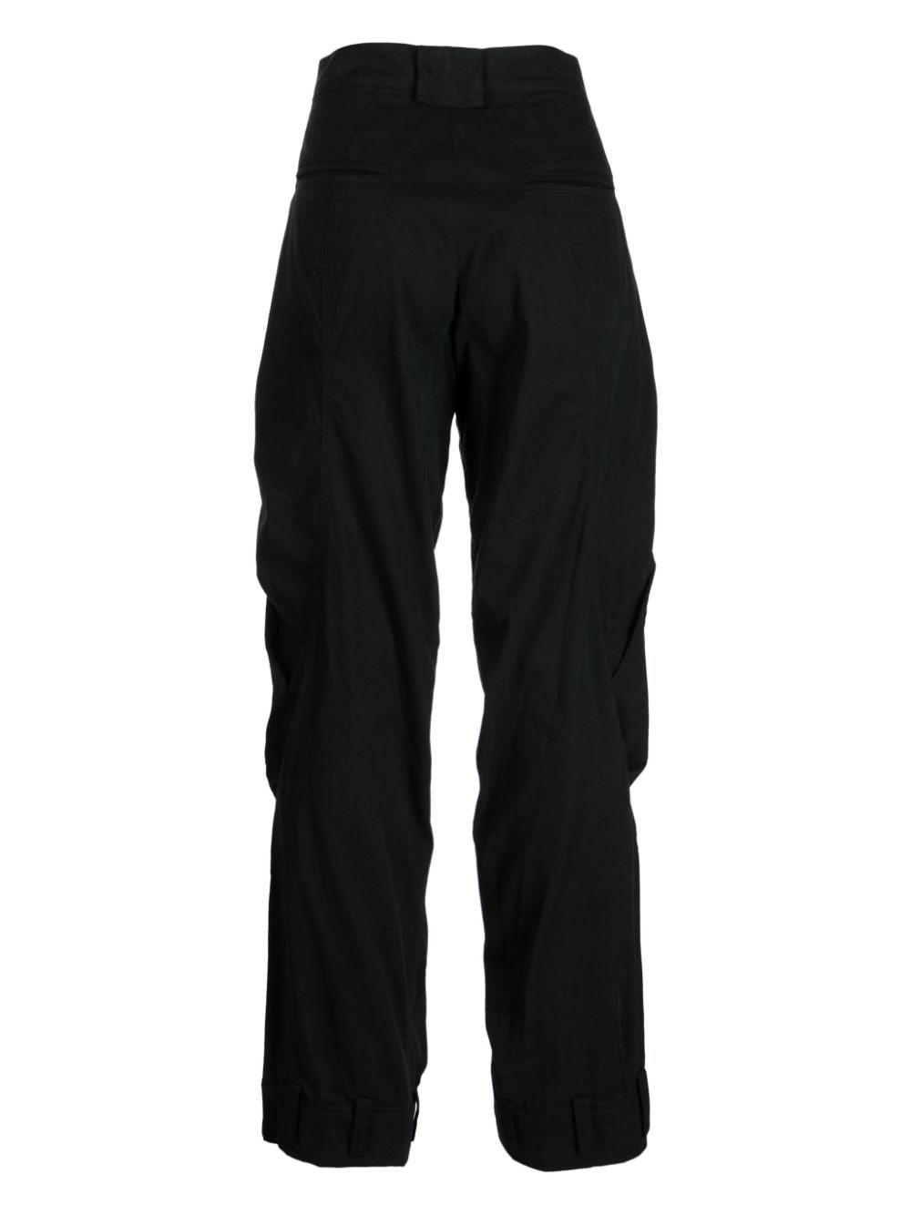 button-up cotton-blend trousers - 2