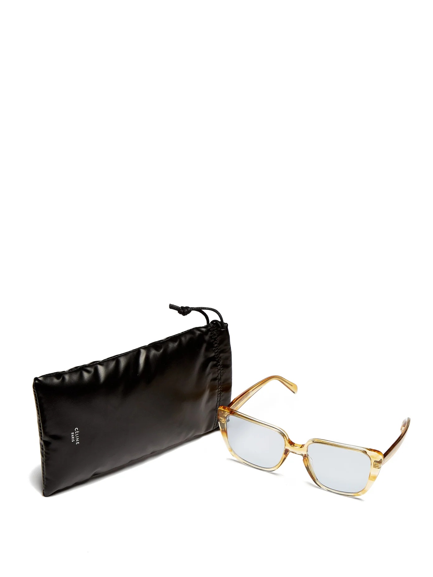 Square cat-eye acetate sunglasses - 4