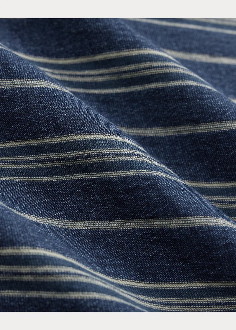 Indigo Striped Jersey T-Shirt 4