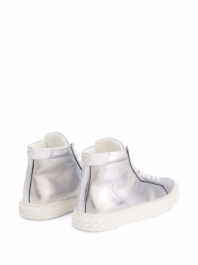 Ecoblabber metallic high-top sneakers - 3