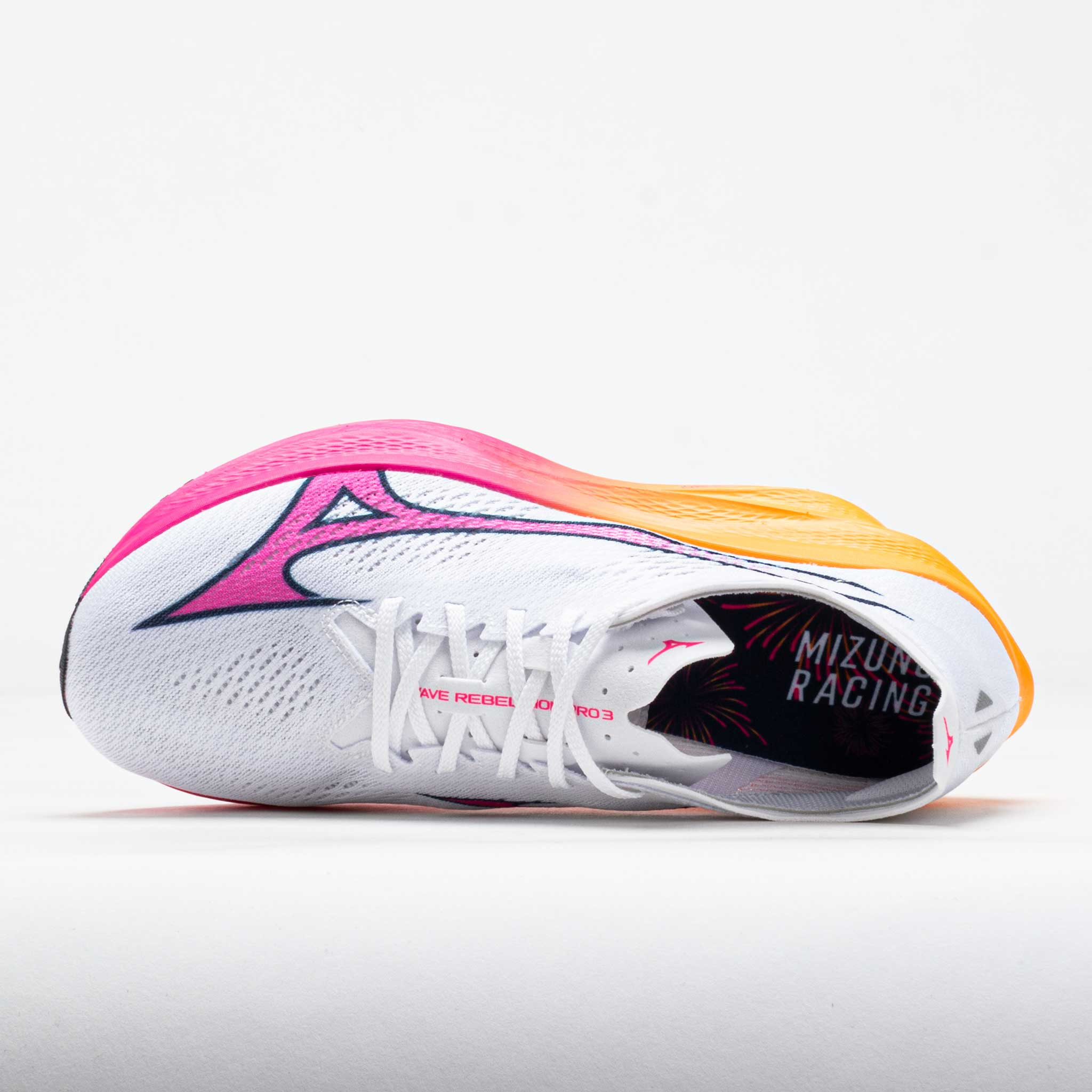 Mizuno Wave Rebellion Pro 3 Unisex White/Tang Orange - 3