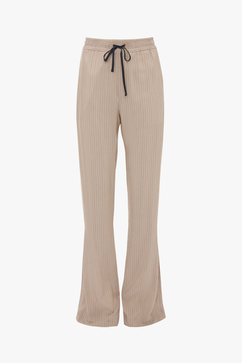 Pleat Detail Pyjama Trouser In Tobacco-Midnight - 1