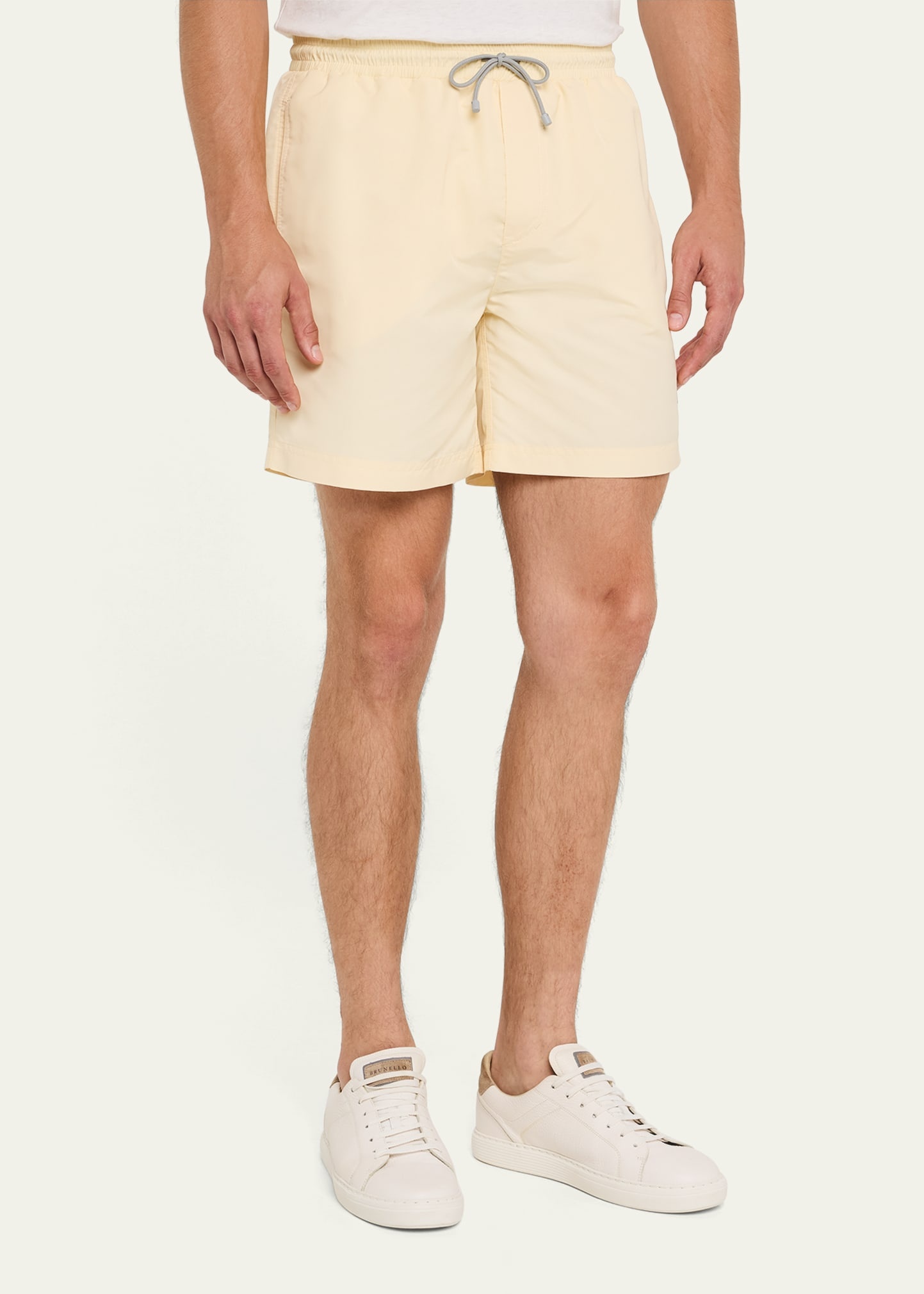 Men's Solid Swim Trunks - 4