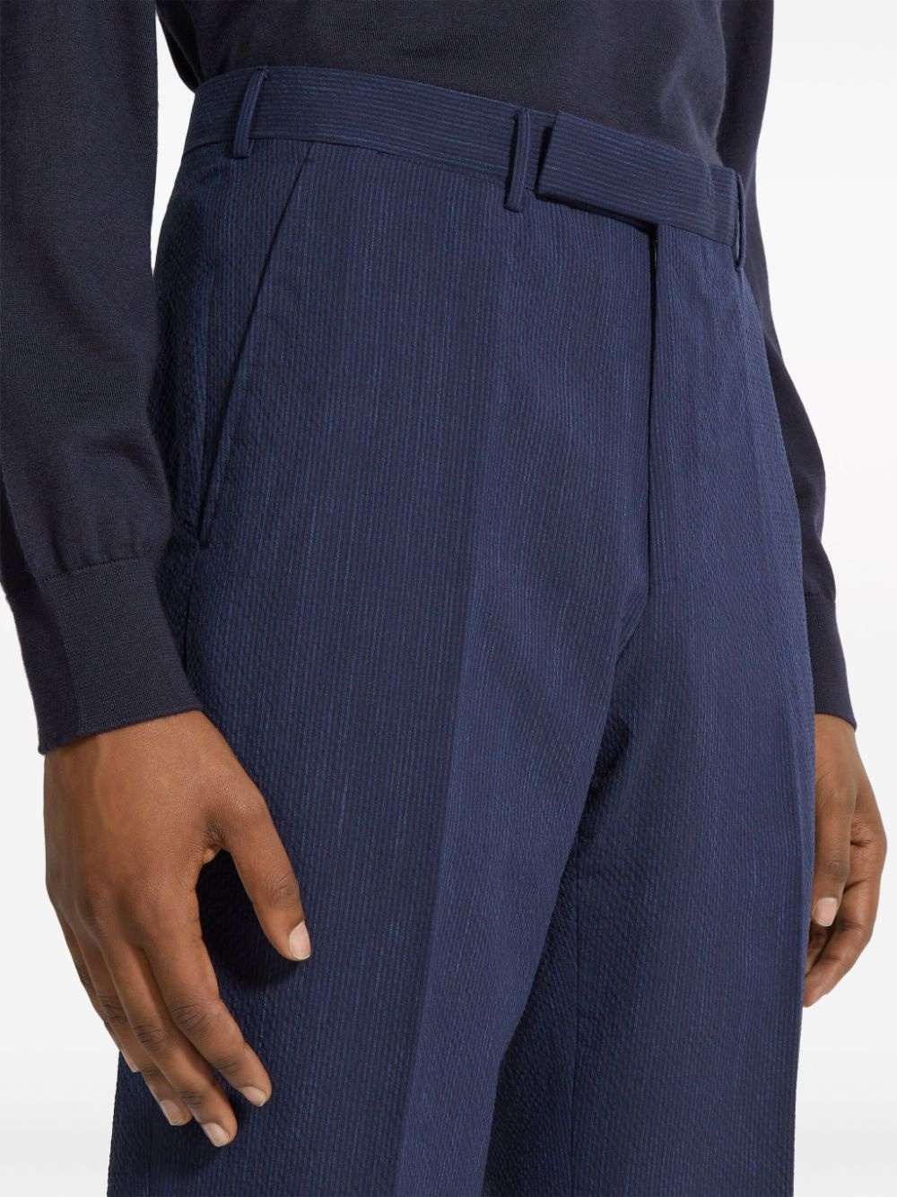 high-waist slim-fit trousers - 5