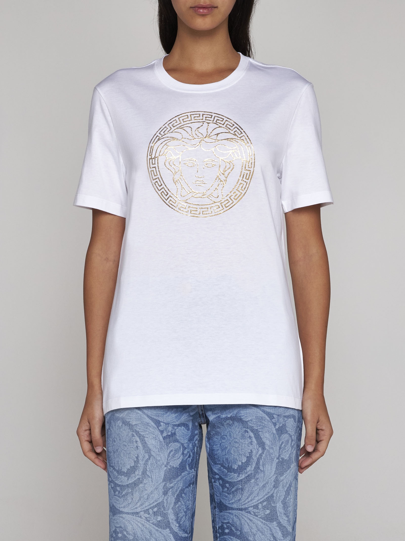 Medusa logo cotton t-shirt - 3