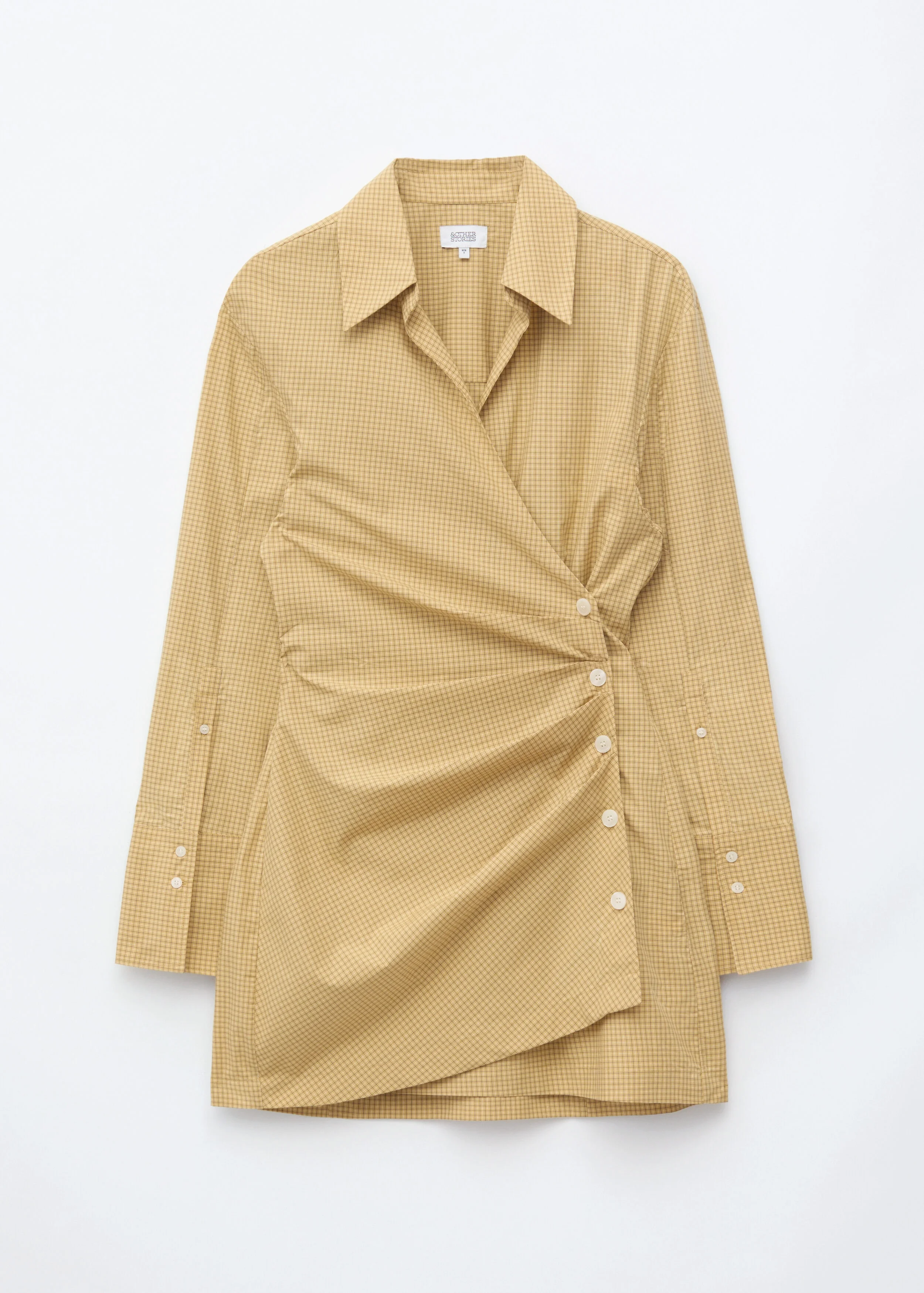 Wrap Shirt Mini Dress - 1