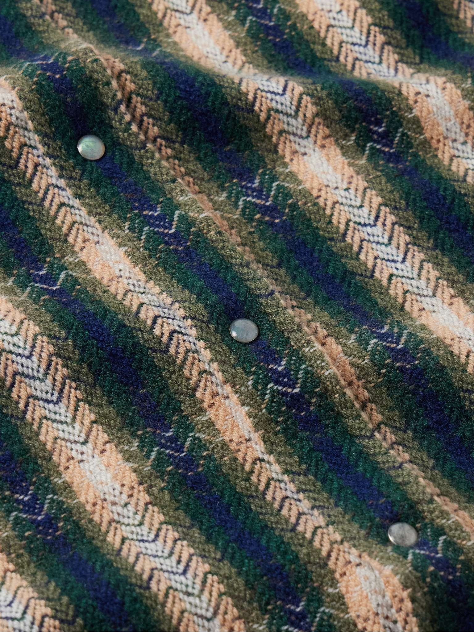 Checked Cashmere Shirt - 5