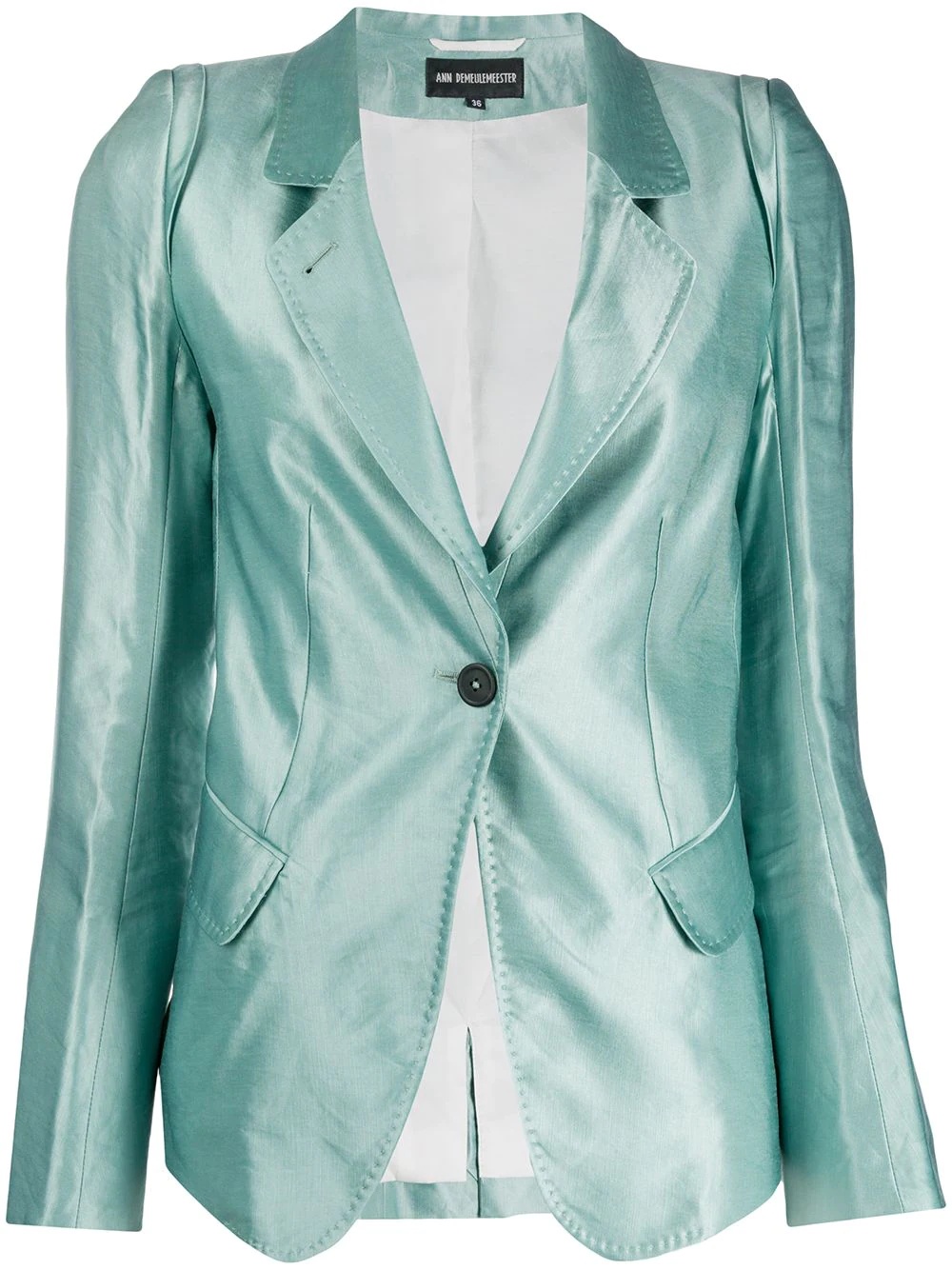 fitted buttoned blazer - 1