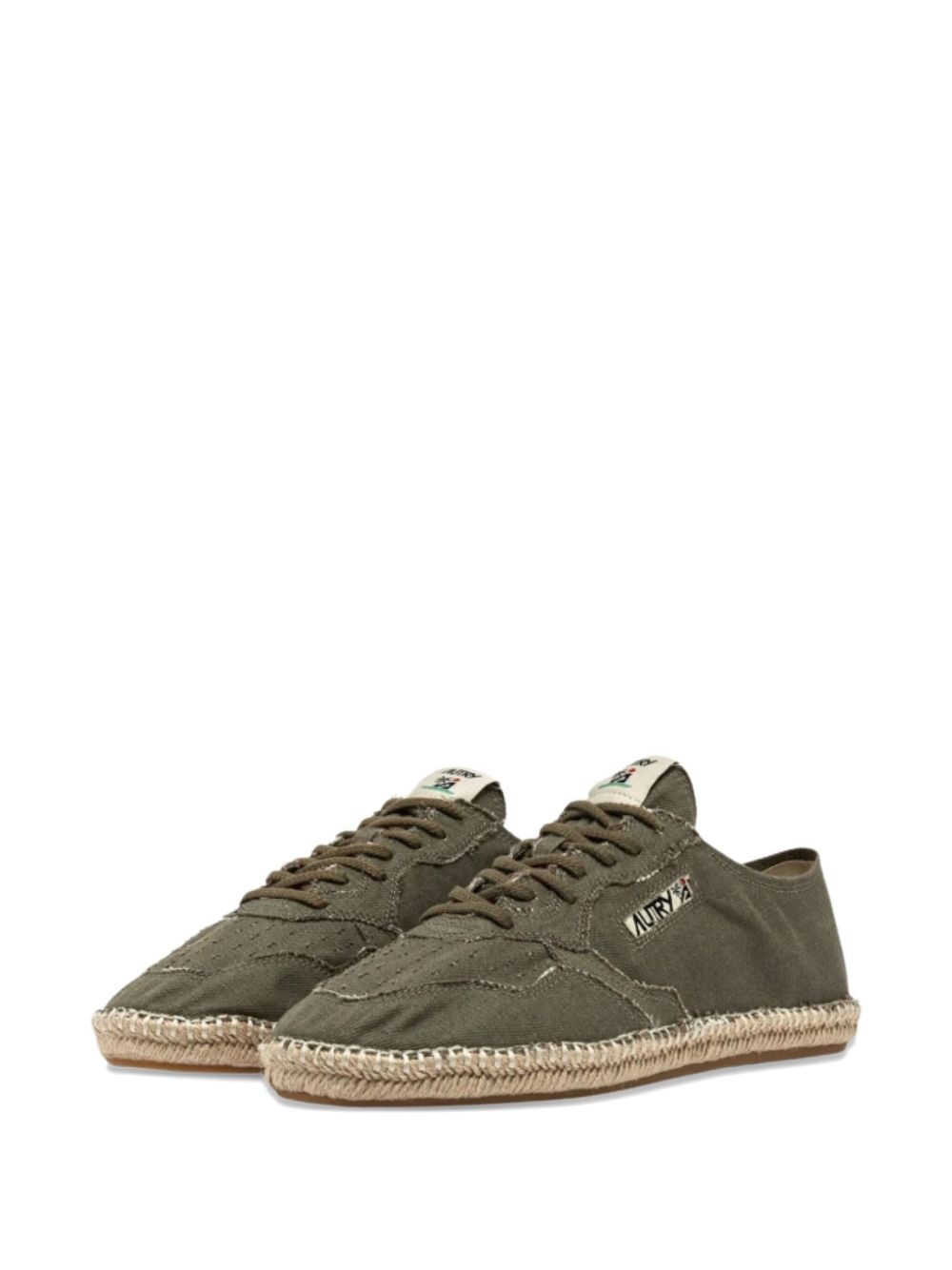 lace-up jute sneakers - 2
