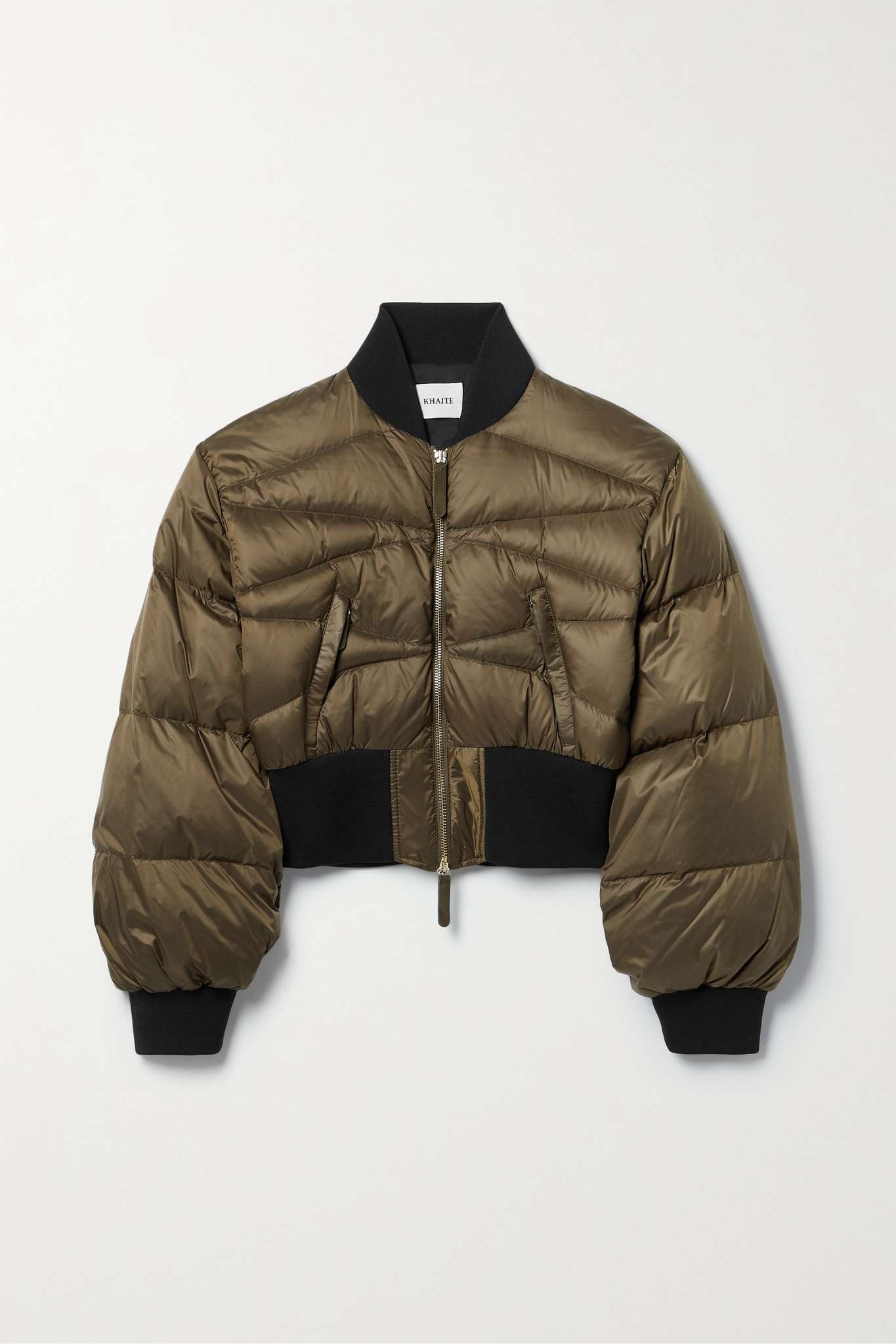 Janet quilted shell down bomber jacket - 1