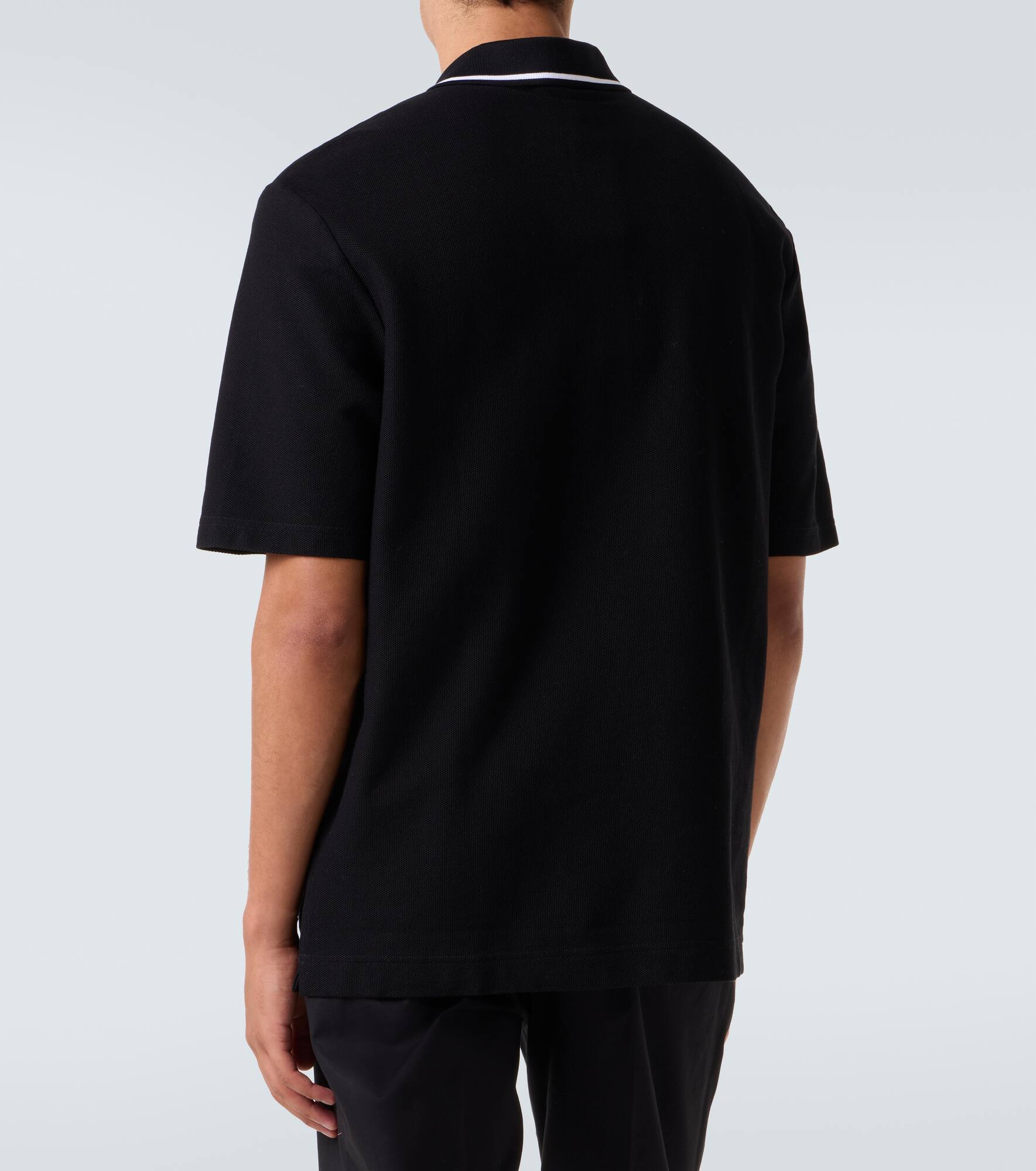 DG embroidered cotton polo shirt - 4