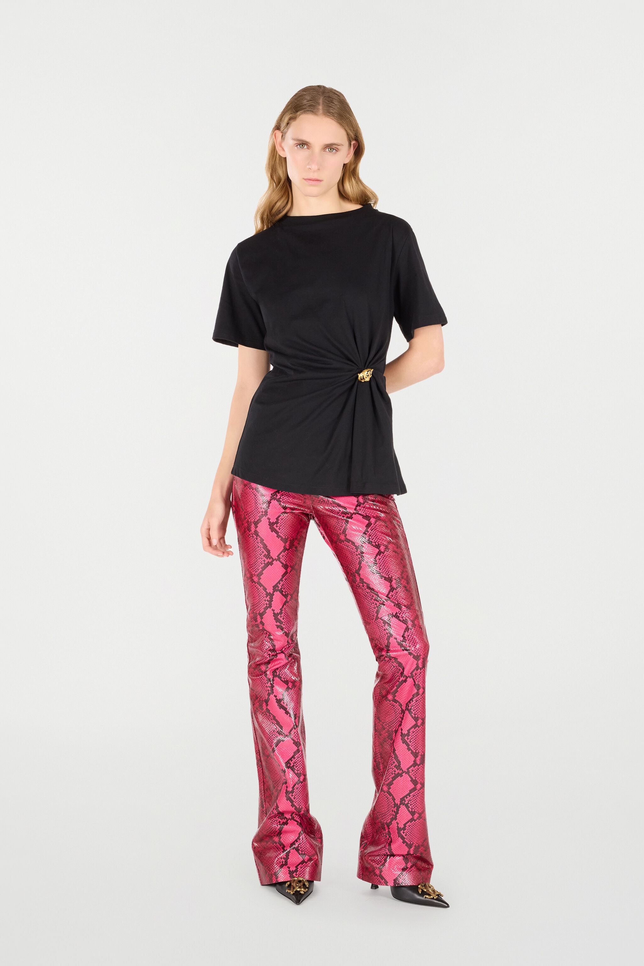 T-Shirt With Jewel Tiger Head - 2