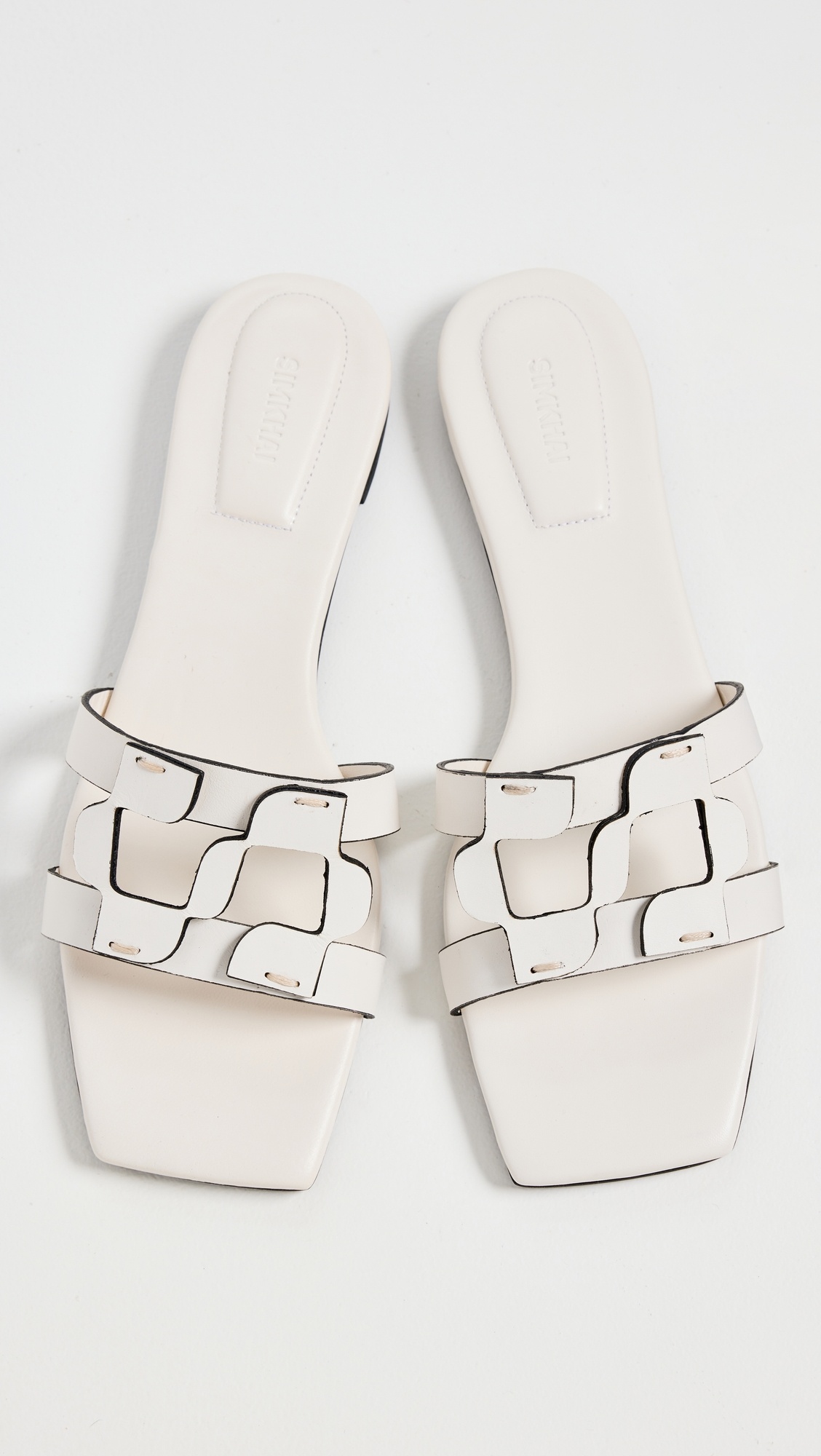 Simkhai Monogram Flat Slides - 4