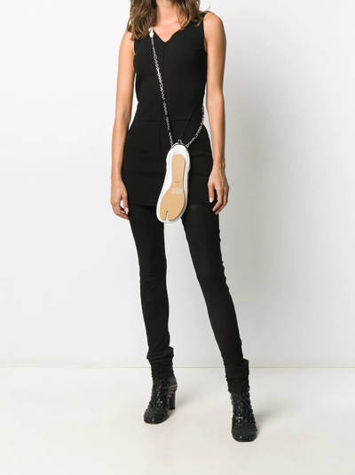 Rick Owens coated mid-rise leggings outlook