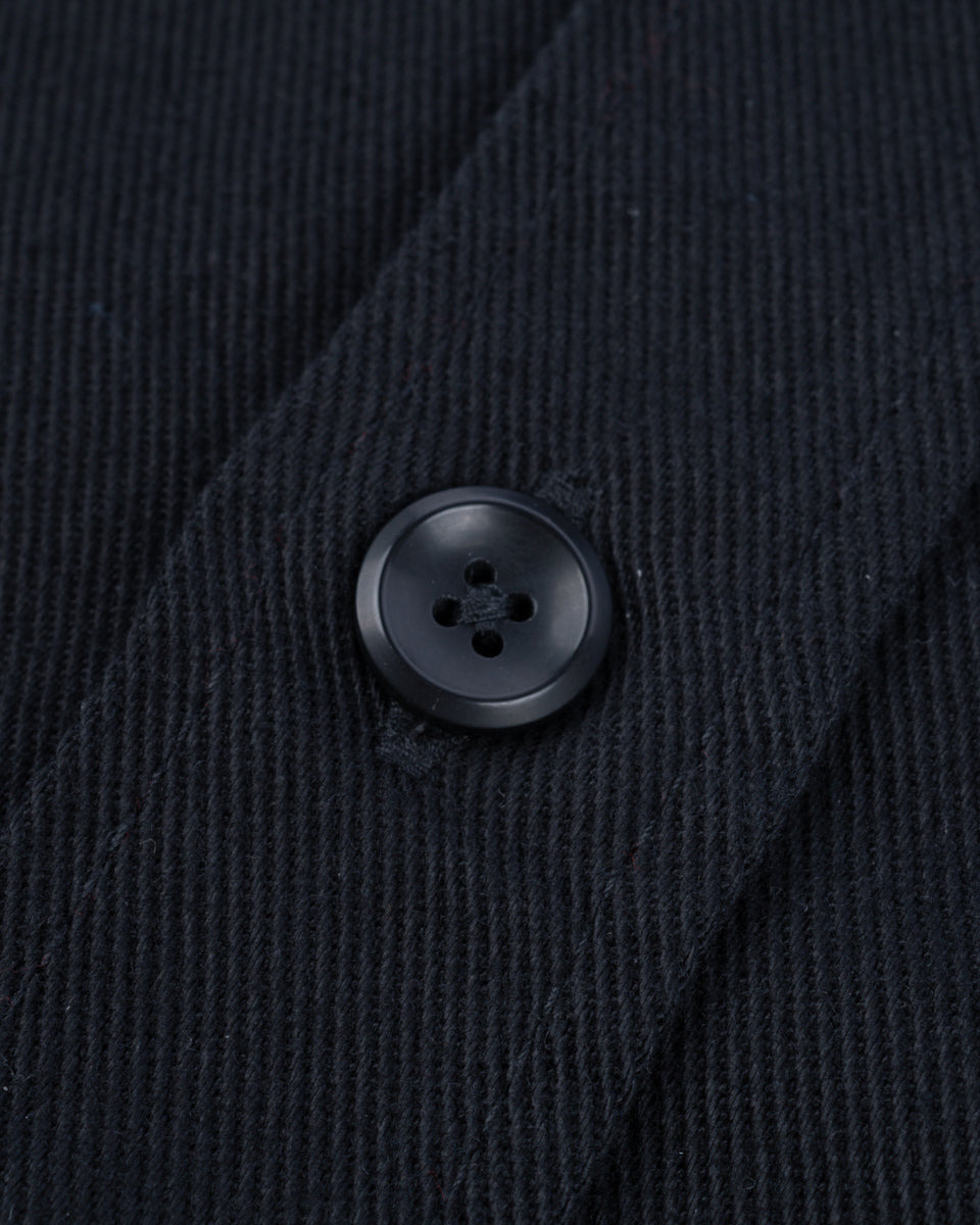 IHSH-414-BLK 9oz Cotton Linen Work Shirt - Black - 12