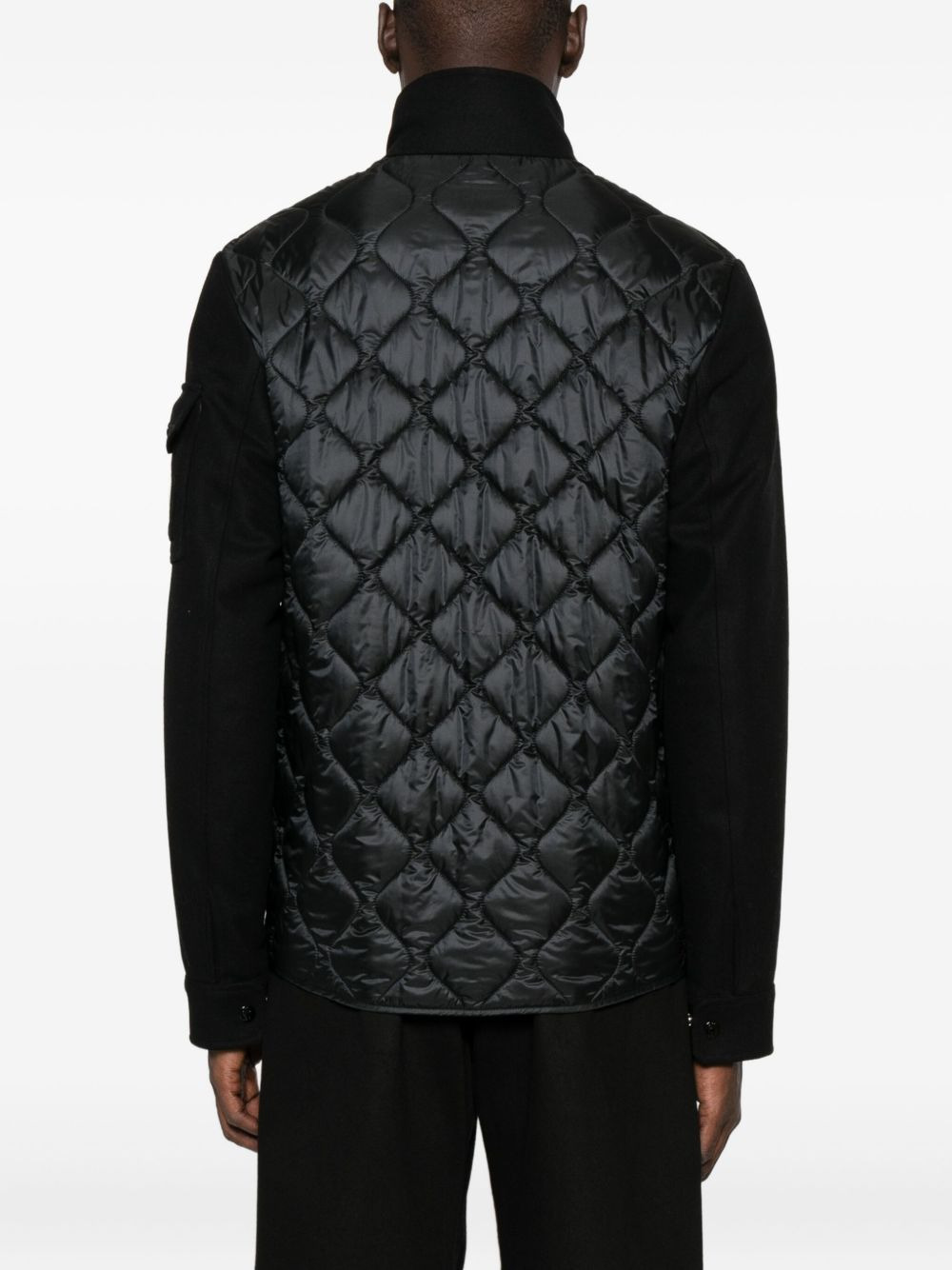 flap-pocket quilted jacket - 4