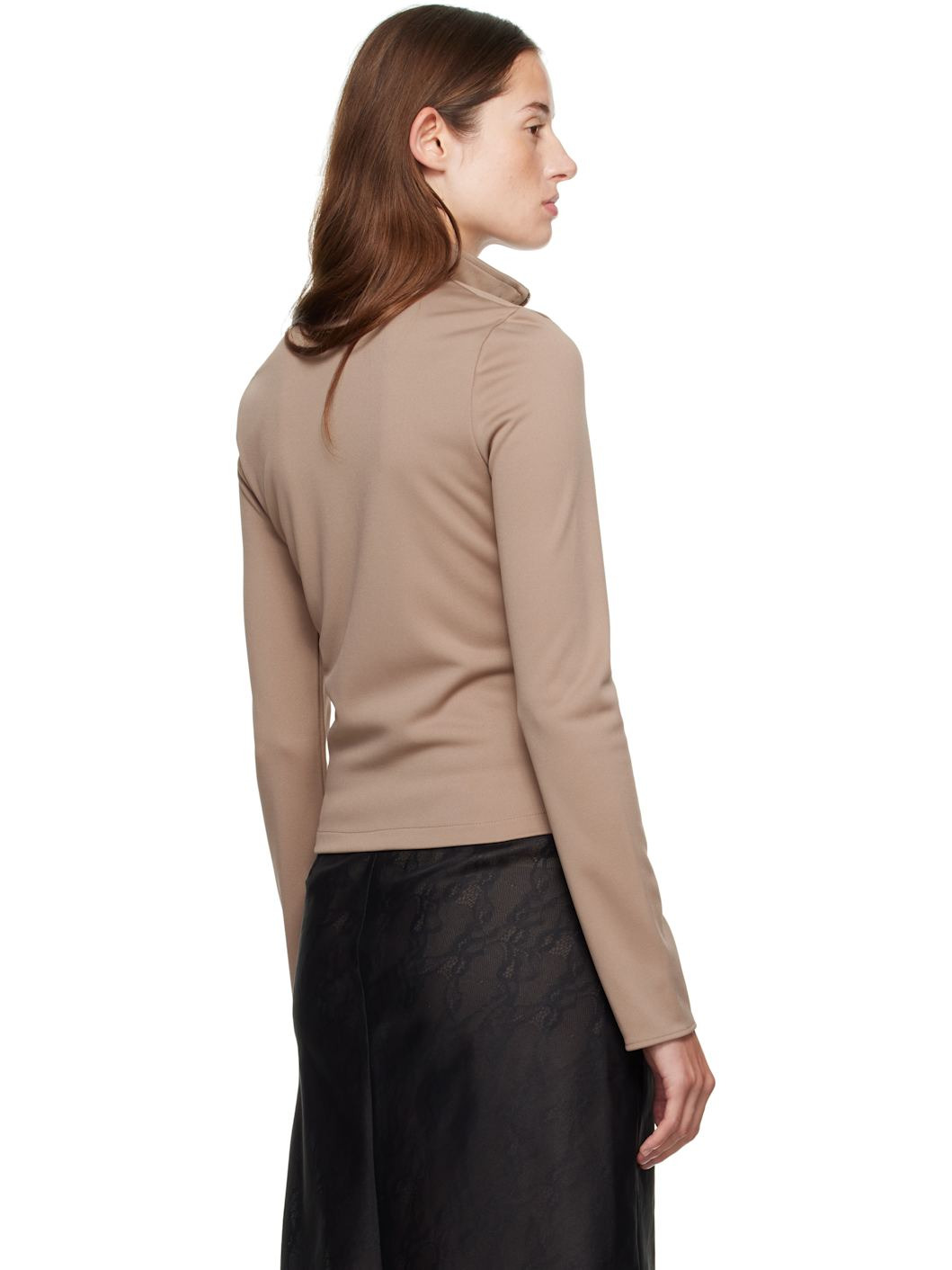 Tan Biker Track Jacket - 3
