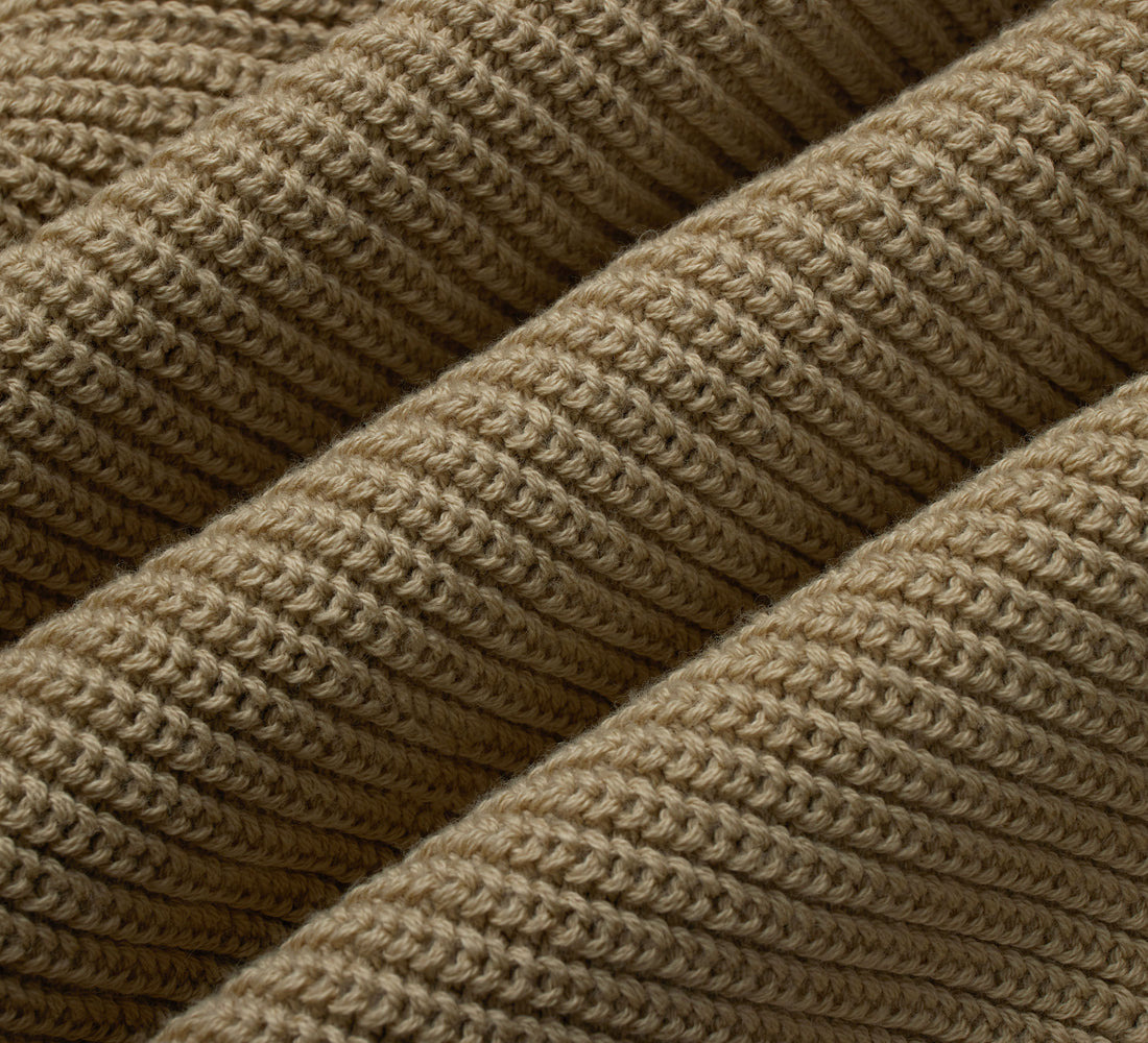 Cotton Crewneck Sweater - Sand - 5