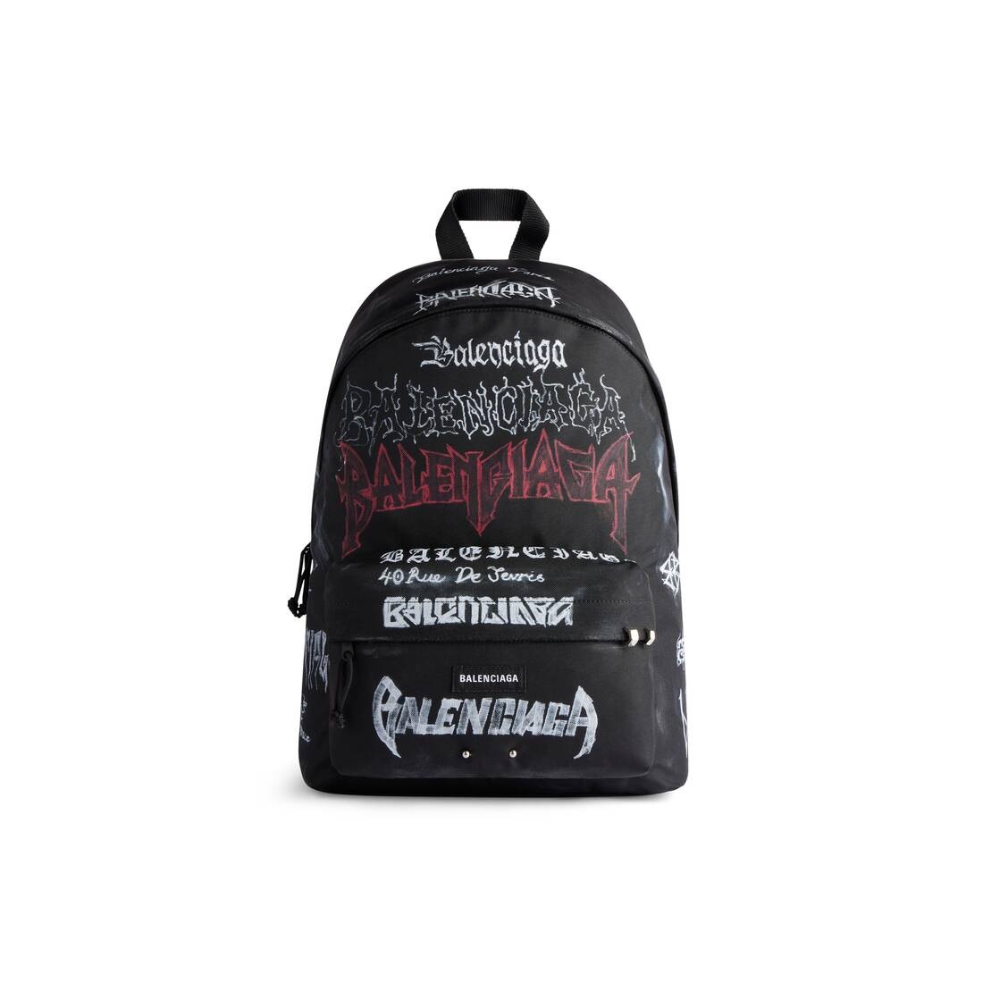 Men's Explorer Backpack Diy Metal Allover in Black - 1
