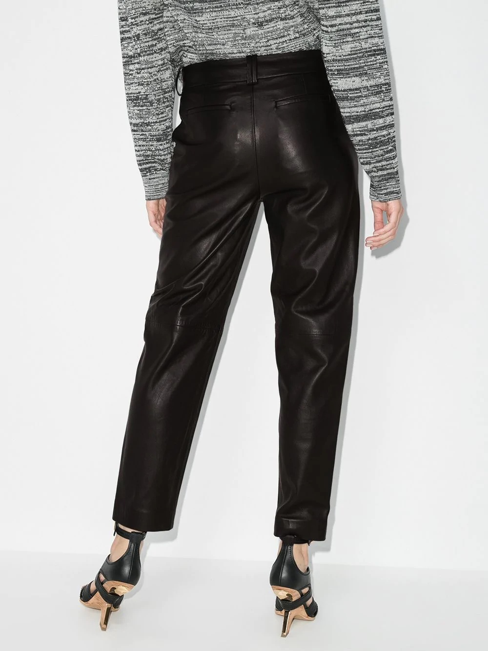 high-waist straight-leg trousers - 3