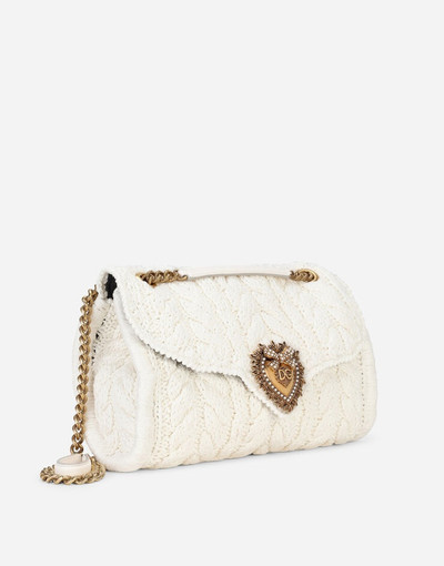 Dolce & Gabbana Large knit Devotion shoulder bag outlook