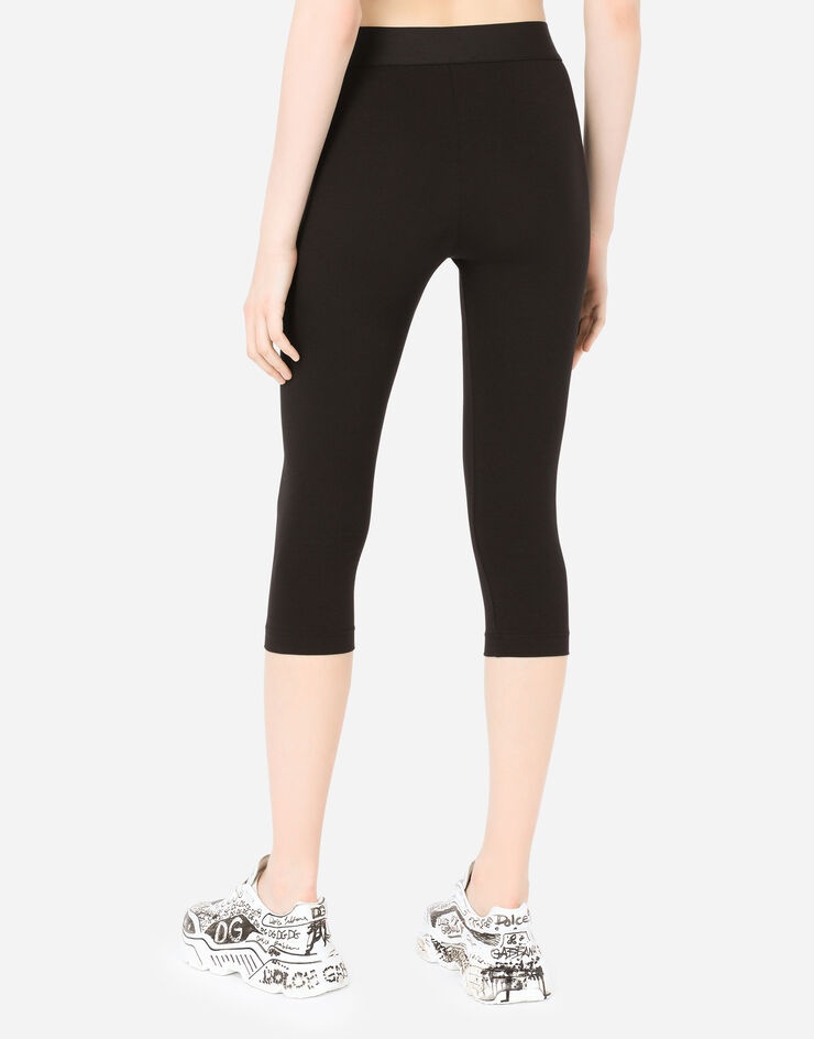 Jersey leggings with branded elastic - 5