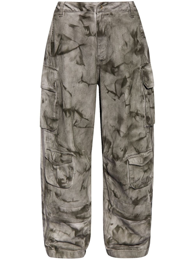 camouflage-print cargo trousers 1