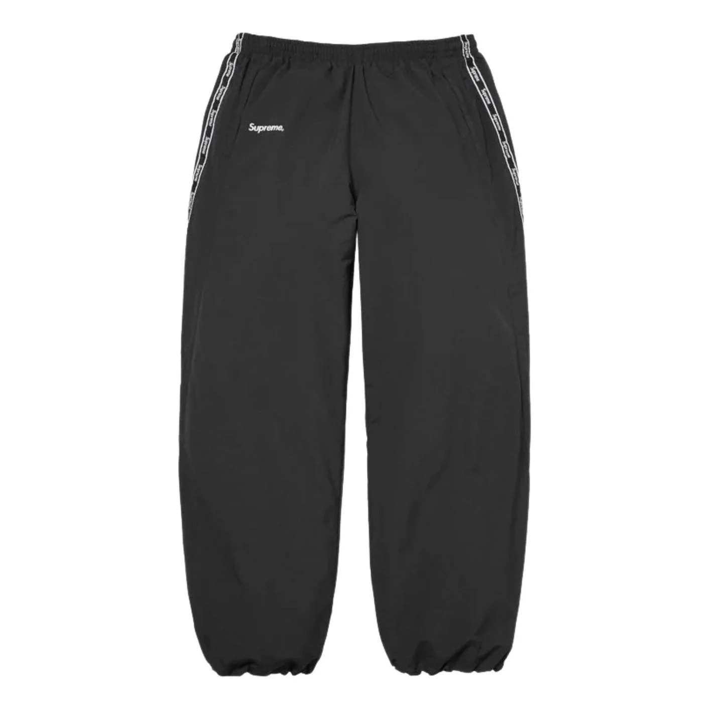 Supreme SS26 Logo Taping Track Pant 'Black' SUP-SS26-266-BLK - 1
