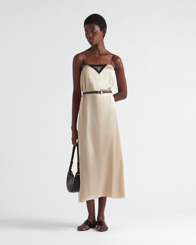 Prada Satin crepe slip dress outlook