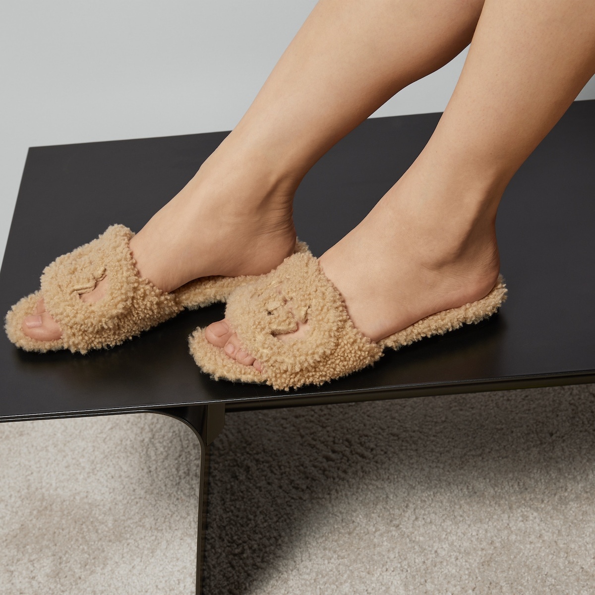 Women's Interlocking G slide sandals - 3